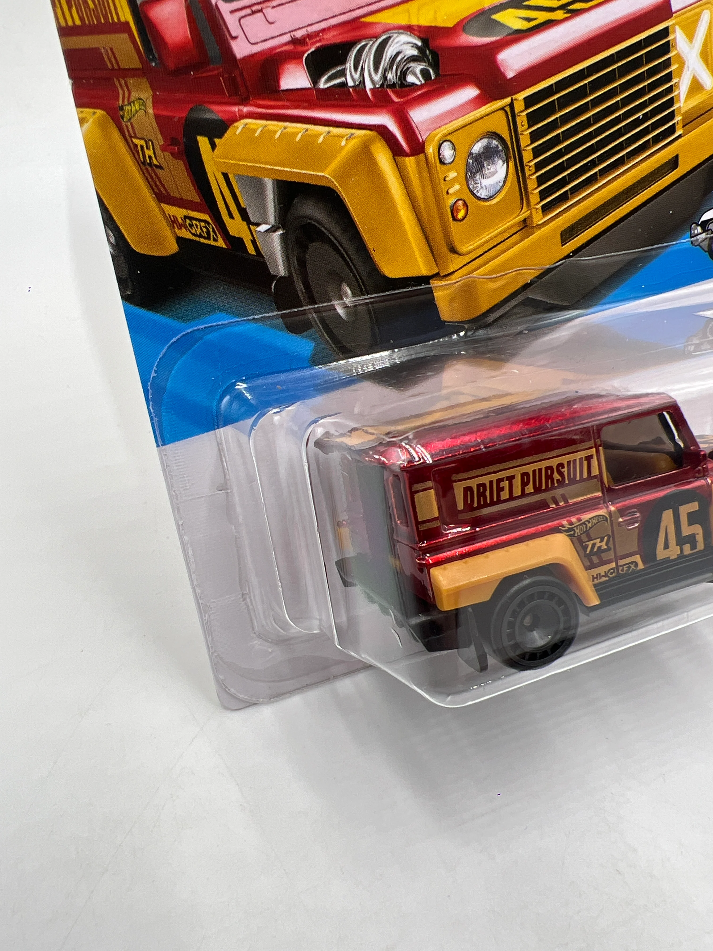 2026 Hot Wheels A Case Super Treasure Hunt #13 Drift-Ender Red W/Protector - Image 4