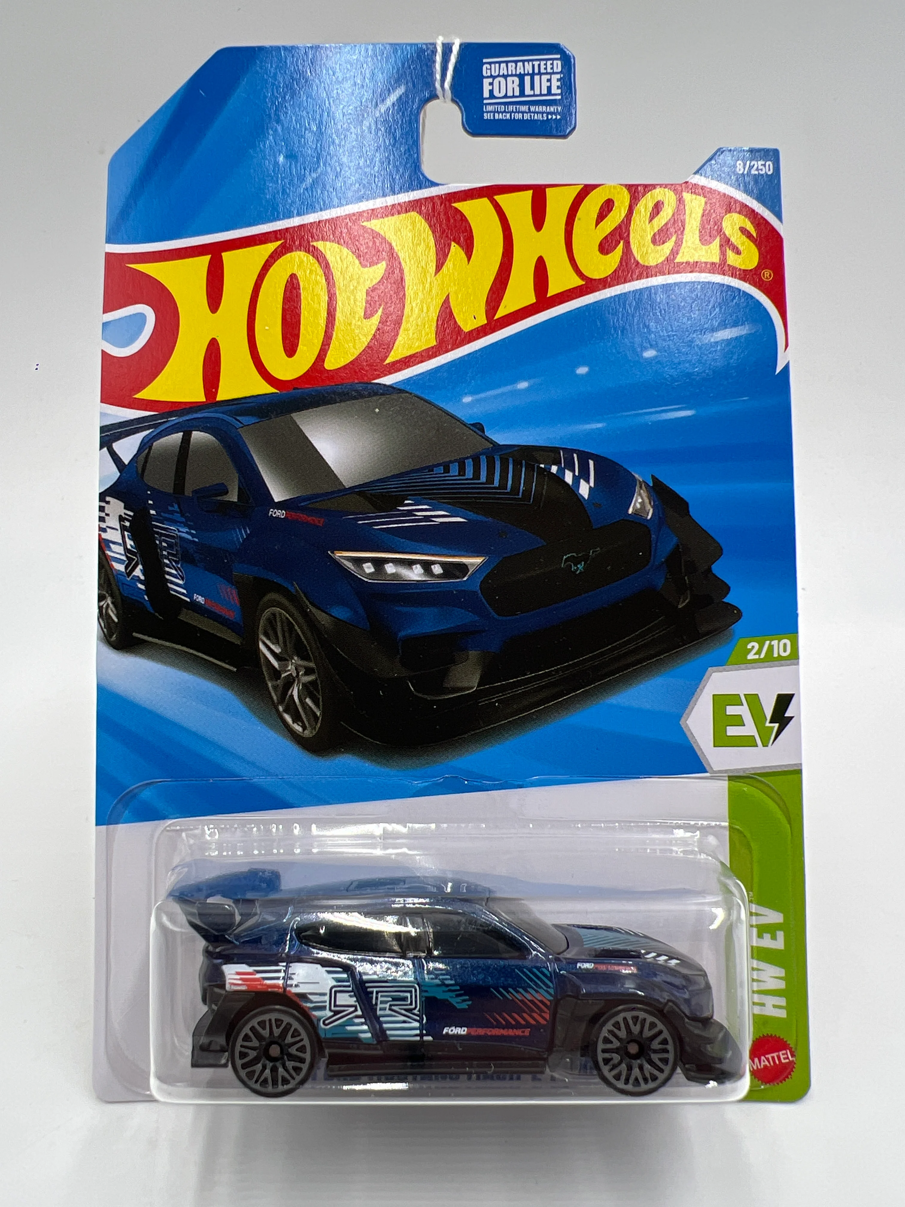 2026 Hot Wheels B Case HW EV #8 Ford Mustang Mach-E 1400 Blue 22D