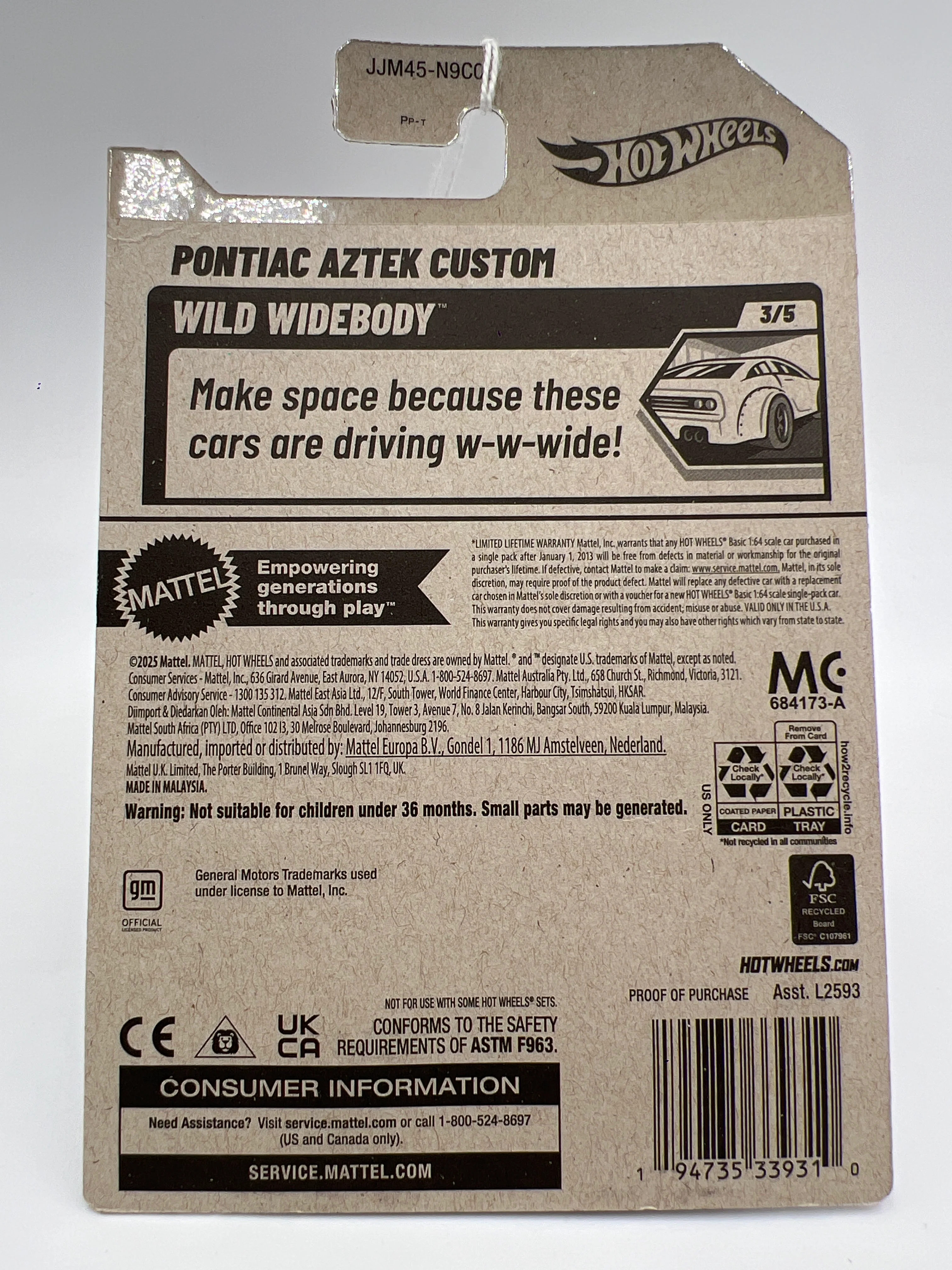 2026 Hot Wheels Dollar General Exclusive Pontiac Aztek Custom Orange 240D - Image 2