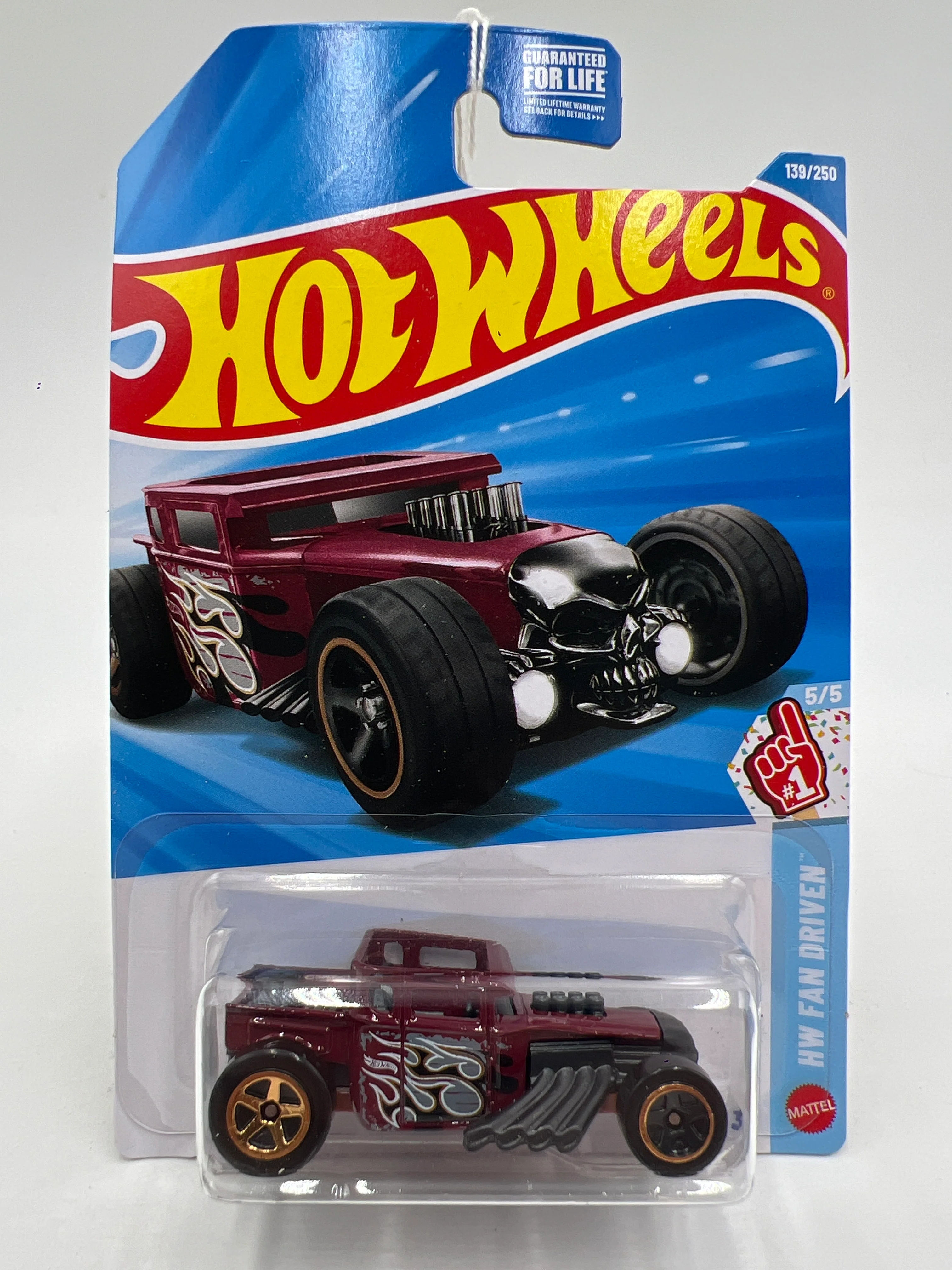 2026 Hot Wheels F Case #139 Bone Shaker Dark Red