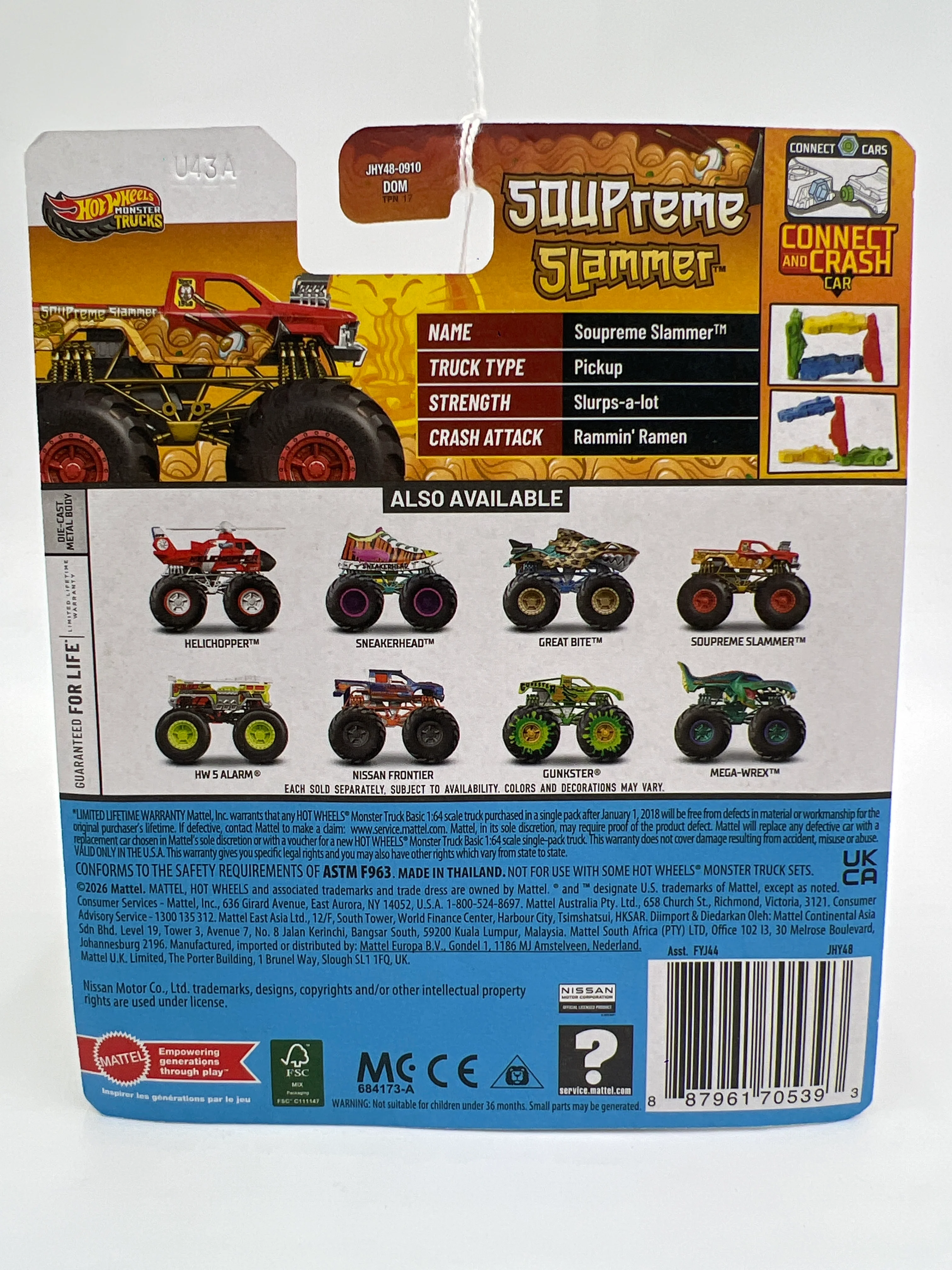 2026 Hot Wheels Monster Trucks Snack Pack #2 Soupreme Slammer 133D - Image 2