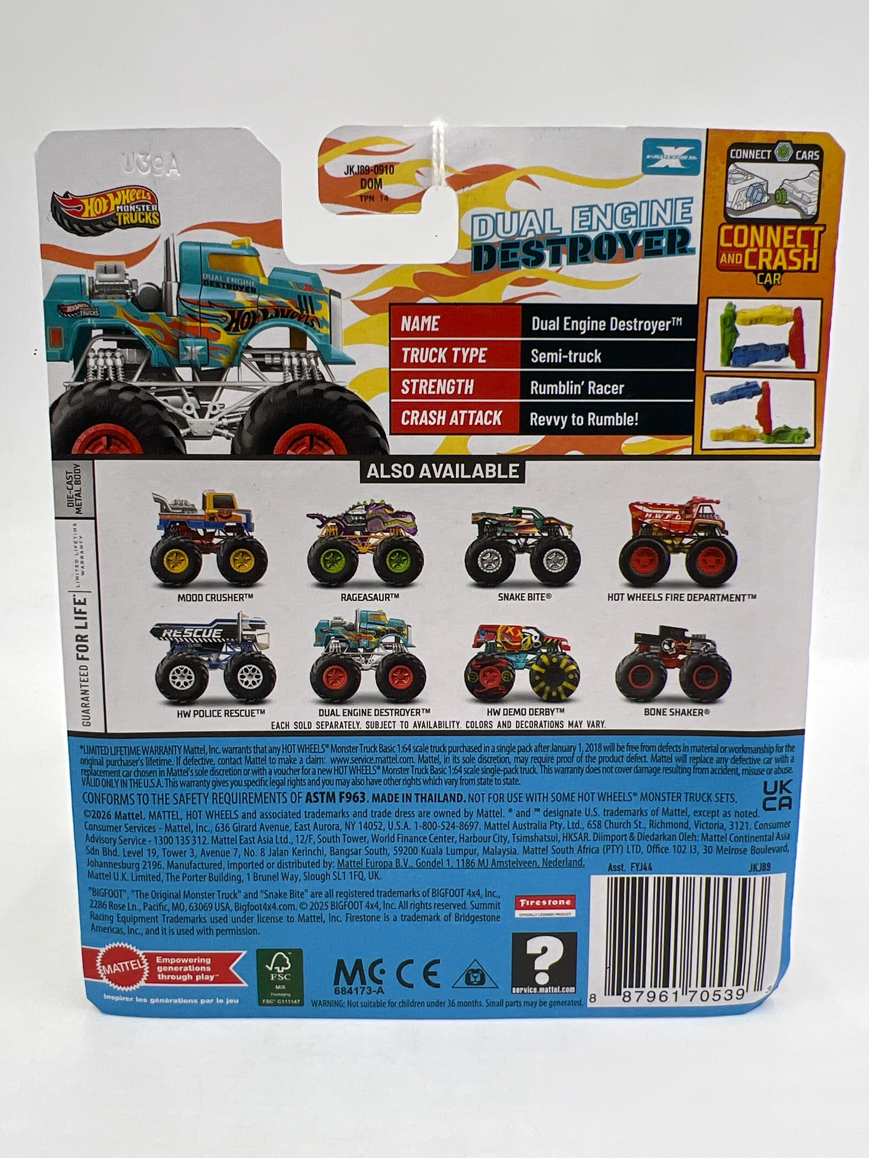 2026 Hot Wheels Monster Trucks X-Raycers XL #5 Dual Engine Destroyer 124F - Image 6