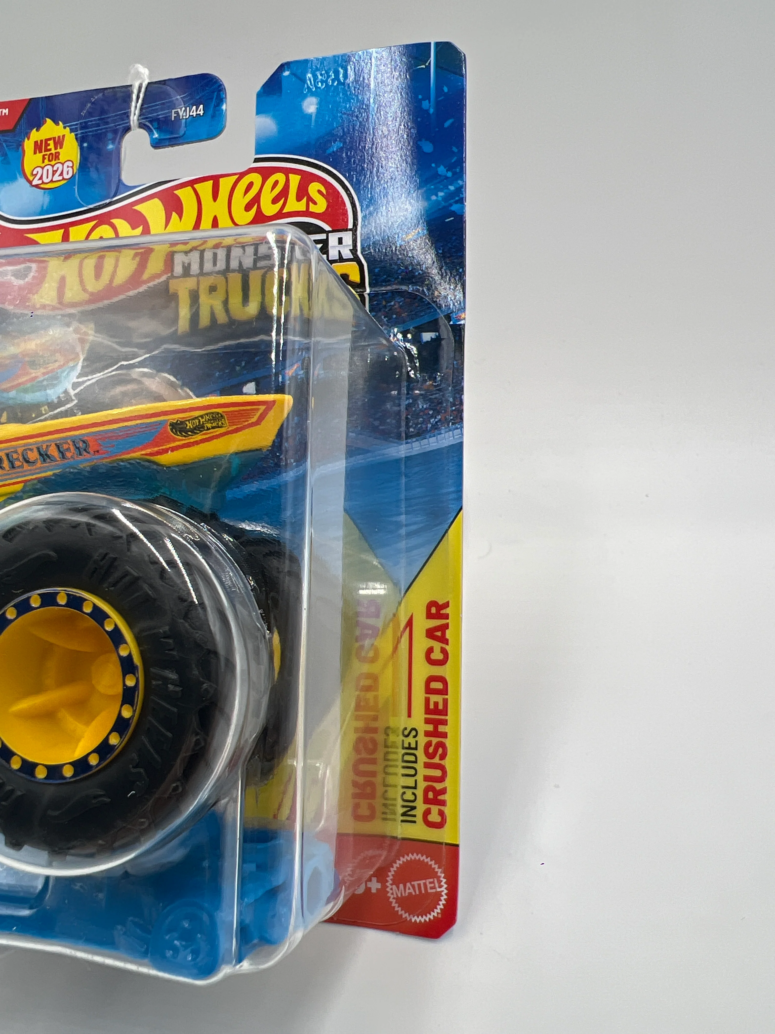 2026 Hot Wheels Monster Trucks HWMT Back To Basics #1 Wave Wrecker 126D - Image 3