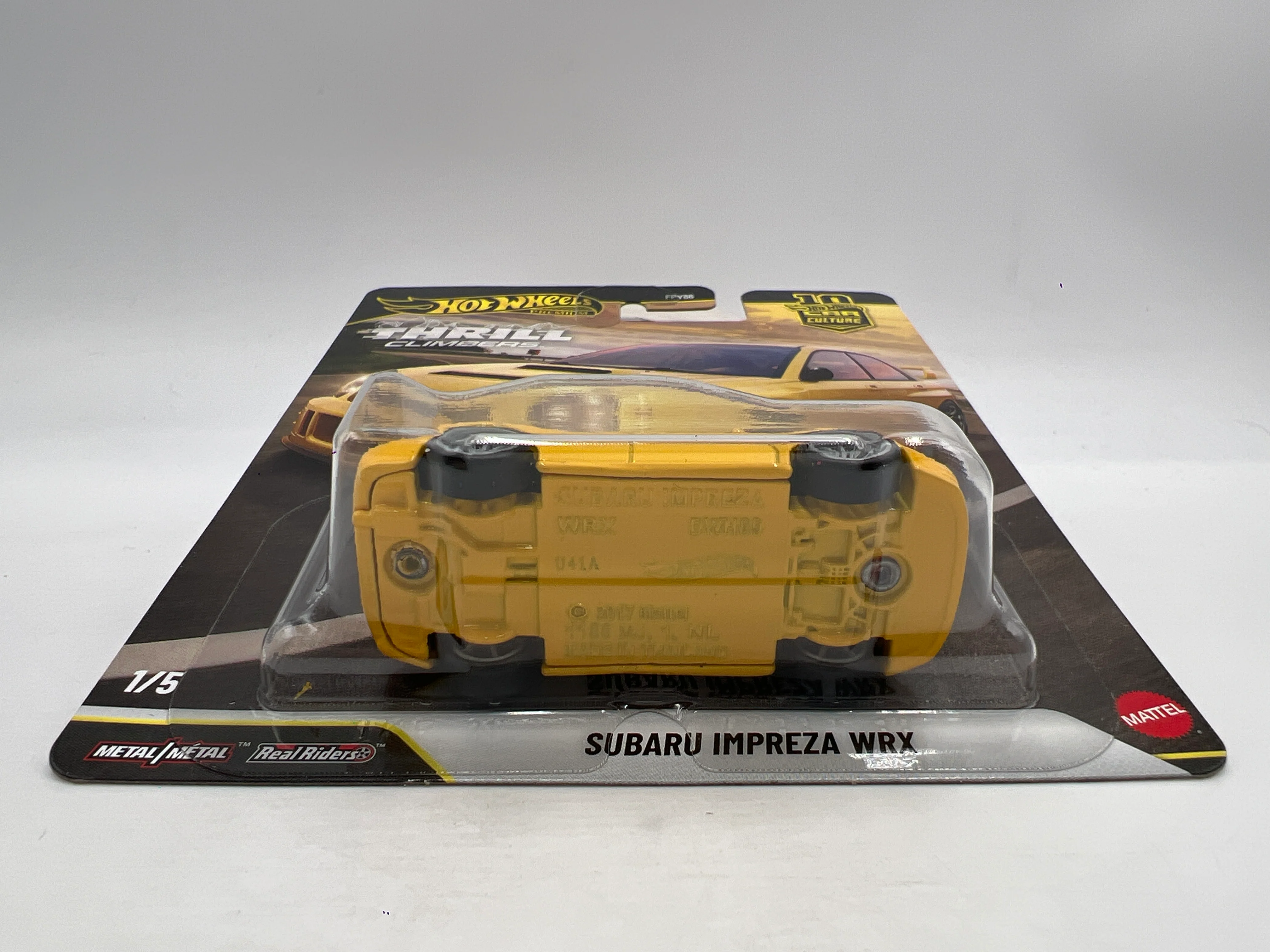 2026 Hot Wheels Premium Thrill Climbers #1 Subaru Impreza WRX Yellow 257A - Image 5