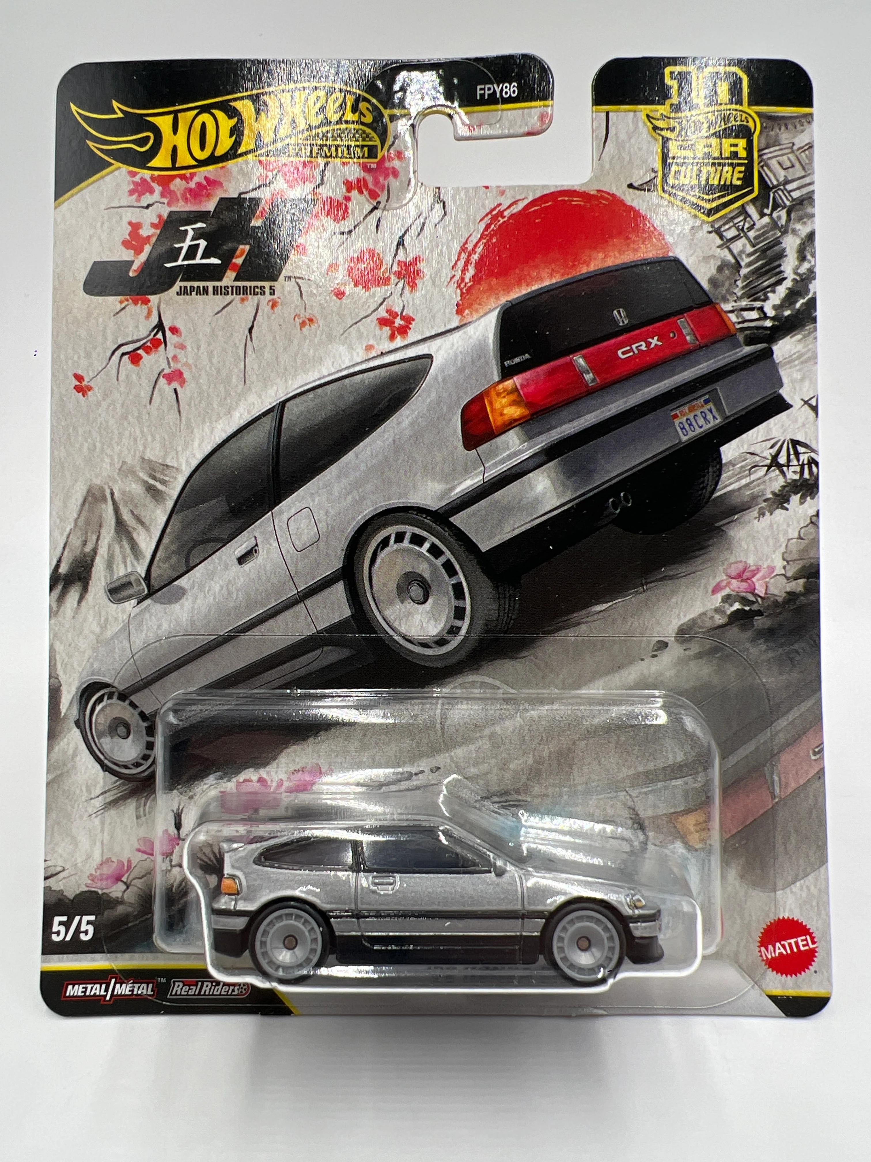 2026 Hot Wheels Premium Japan Historics 5 #5 88 Honda CRX Silver 259F