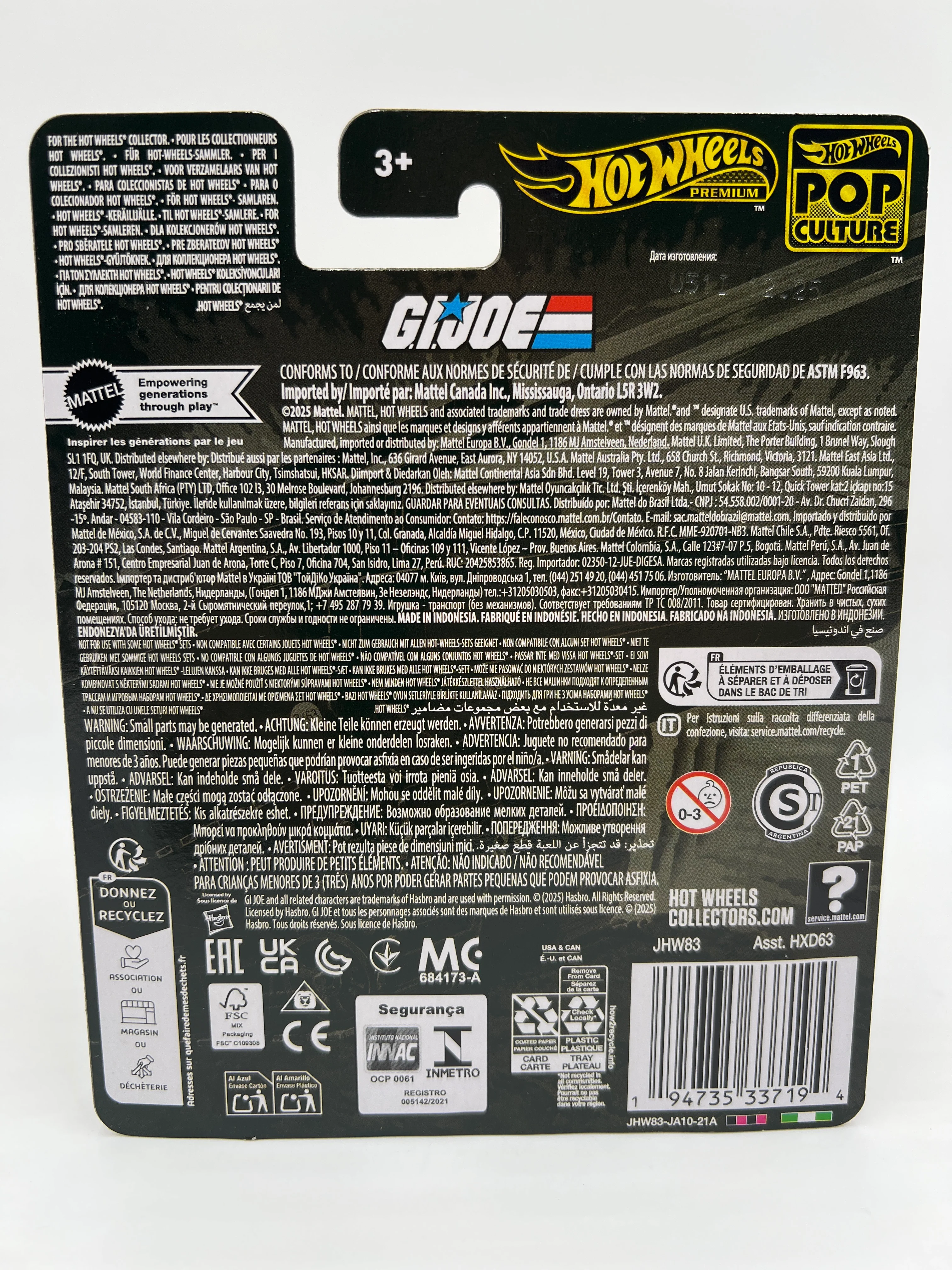 2026 Hot Wheels Premium Pop Culture GI Joe Cobra HISS Black - Image 2