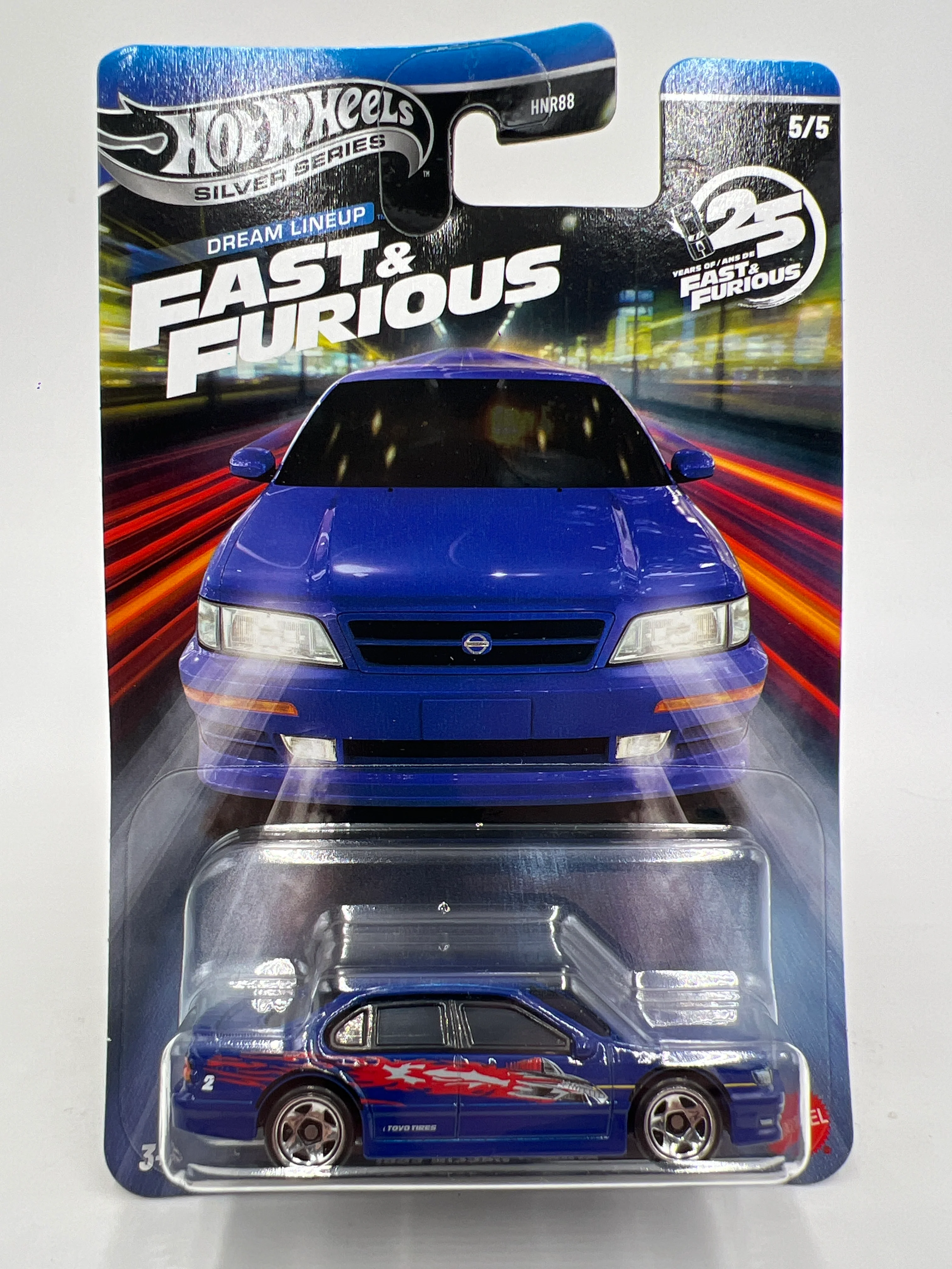 2026 Hot Wheels Silver Series Fast & Furious Dream Lineup #5 1999 Nissan Maxima Blue 73C