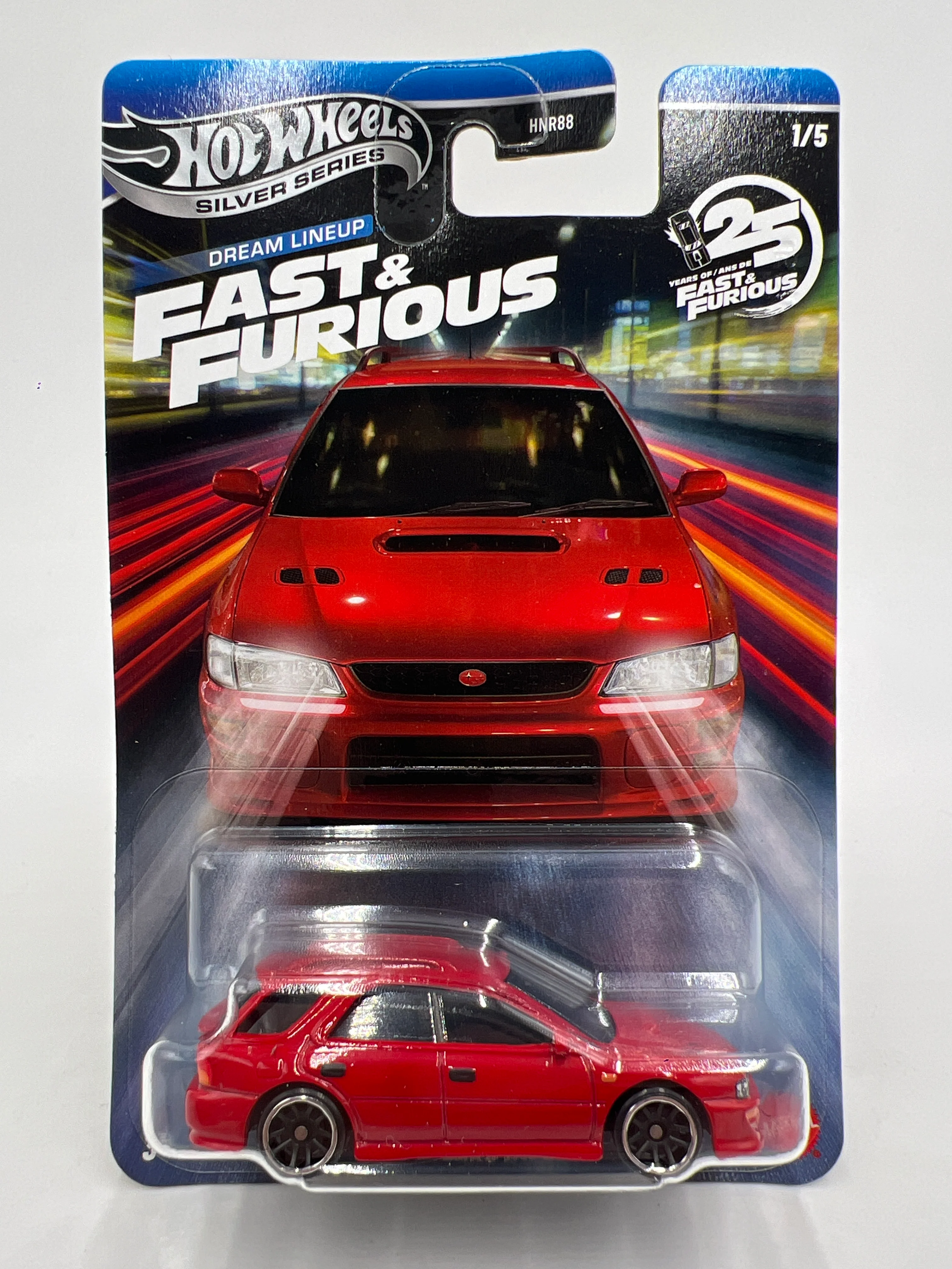2026 Hot Wheels Silver Series Fast & Furious Dream Lineup #1 1999 Subaru Impreza Red 71A