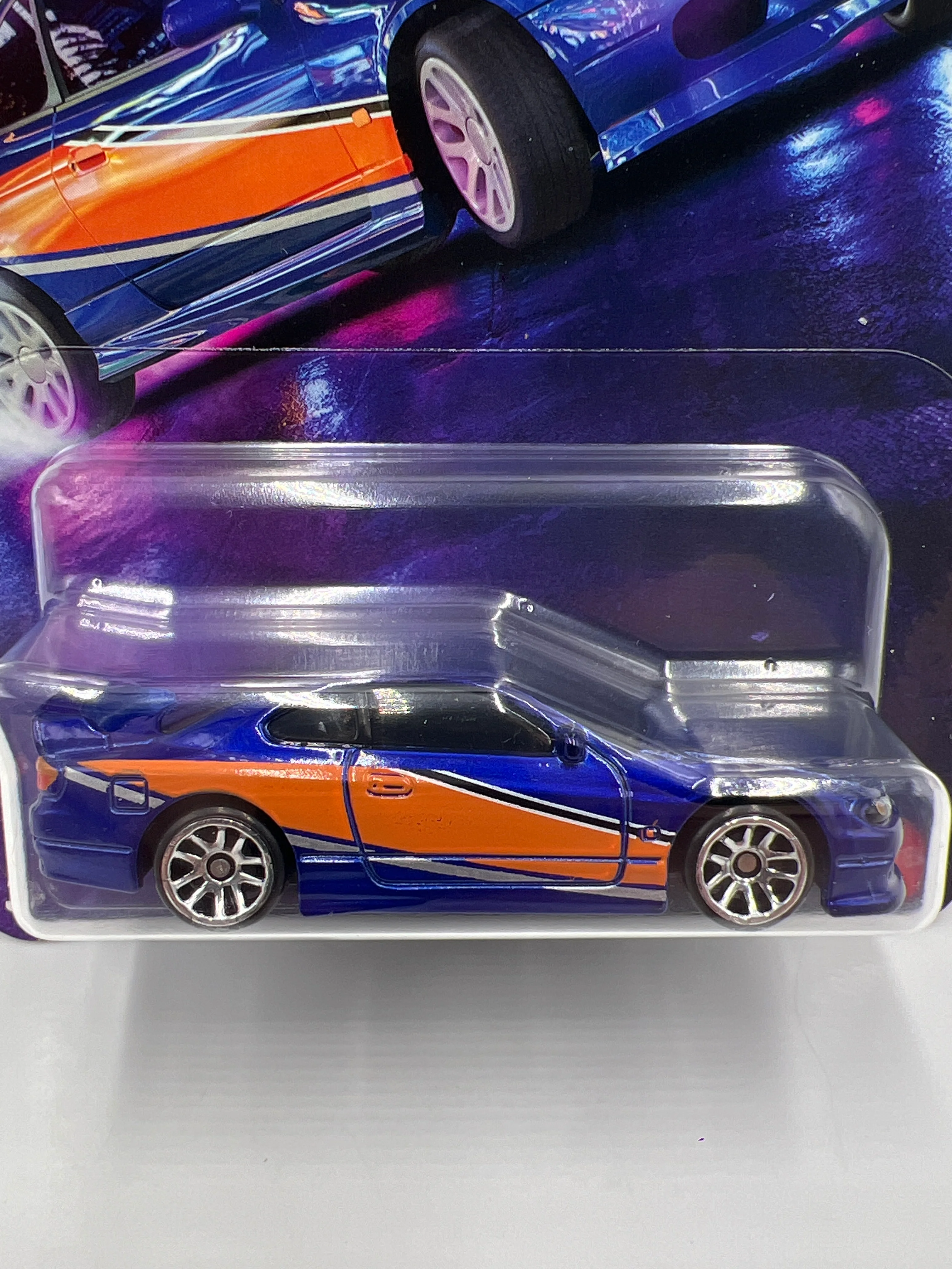2026 Hot Wheels Silver Series Fast & Furious Tokyo Drift #2 Nissan Silvia S15 Blue/Orange 73A - Image 2