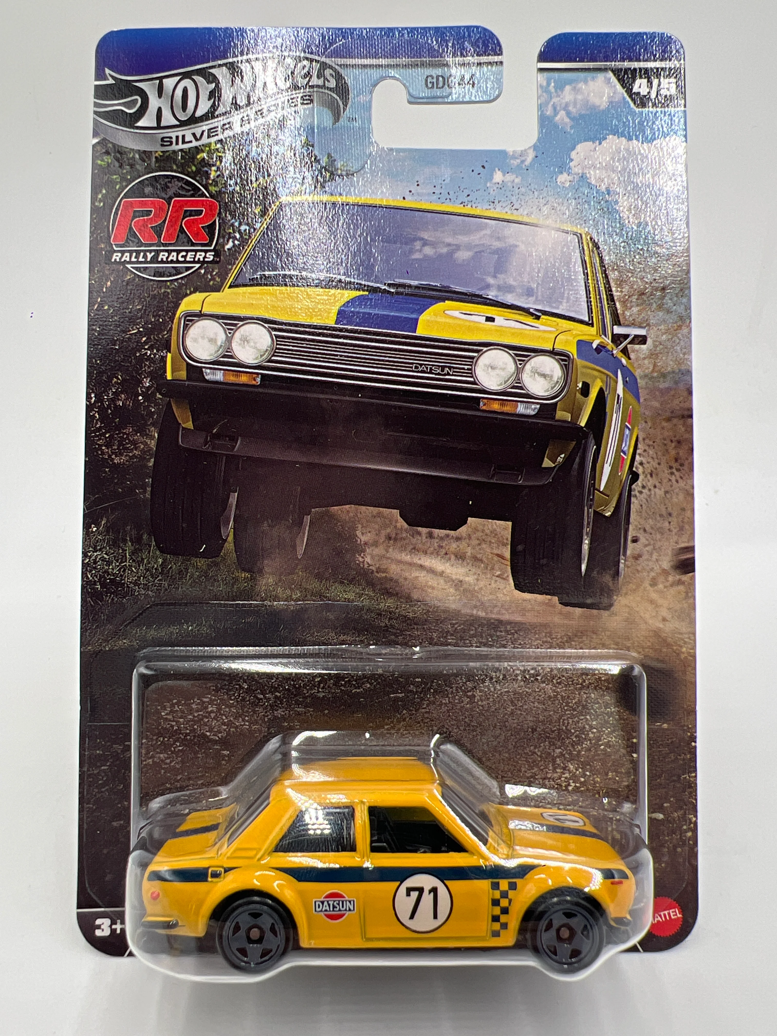 2026 Hot Wheels Silver Series Rally Racers #4 71 Datsun 510 Yellow 152E