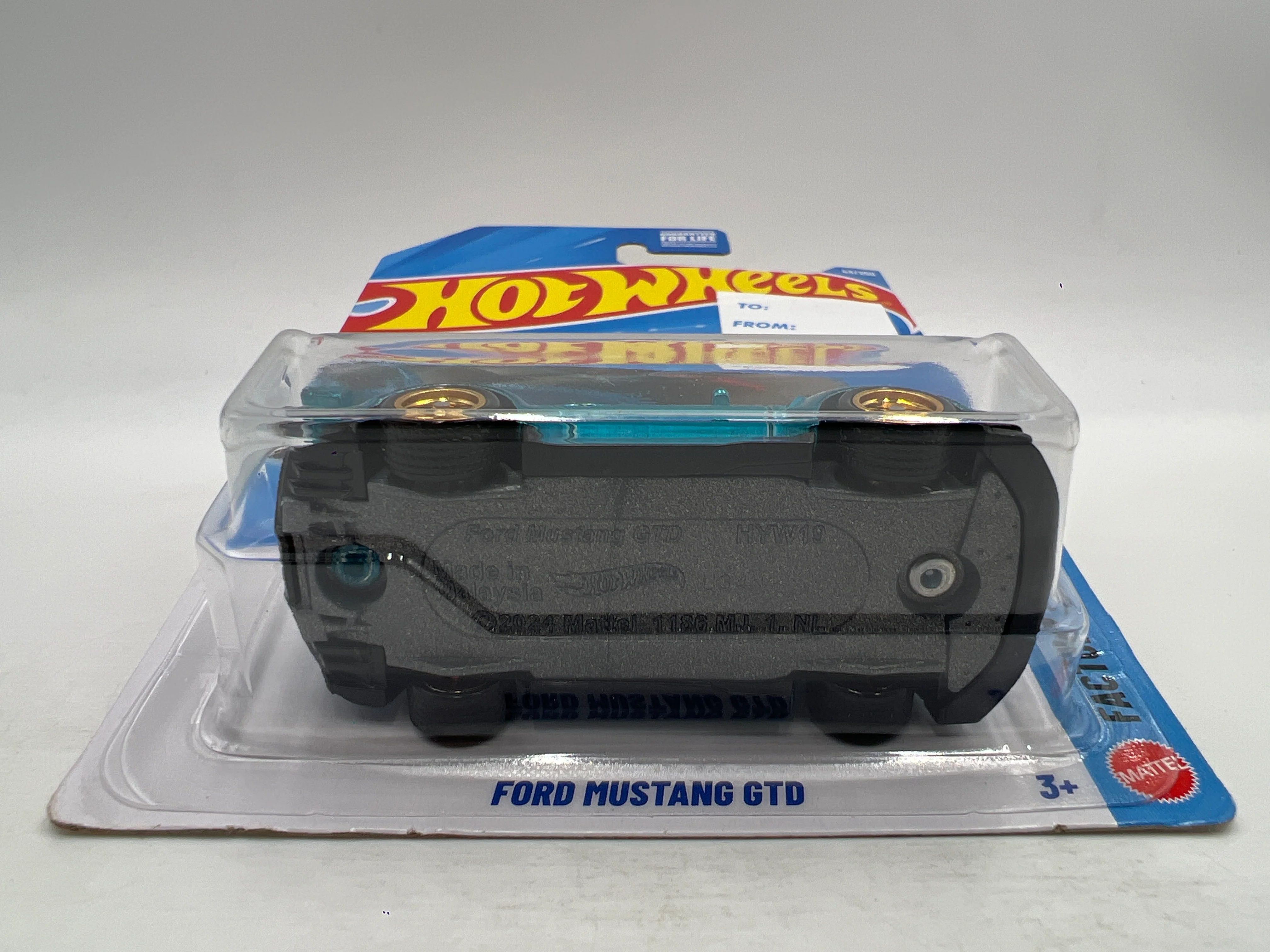 2026 Hot Wheels Super Treasure Hunt #43 Aldi Exclusive Ford Mustang GTD Blue W/Protector - Image 5