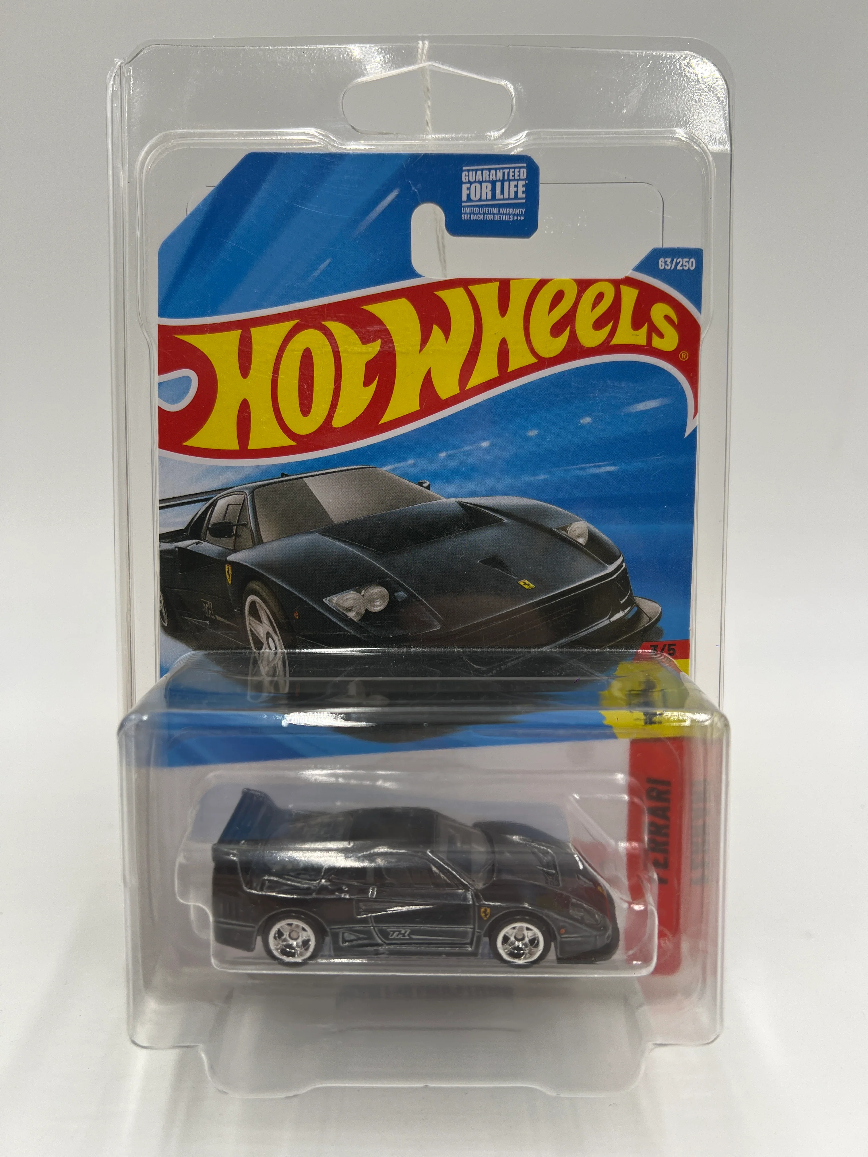 2026 Hot Wheels Super Treasure Hunt #63 Ferrari F40 Competizione Black W/Protector - Image 8