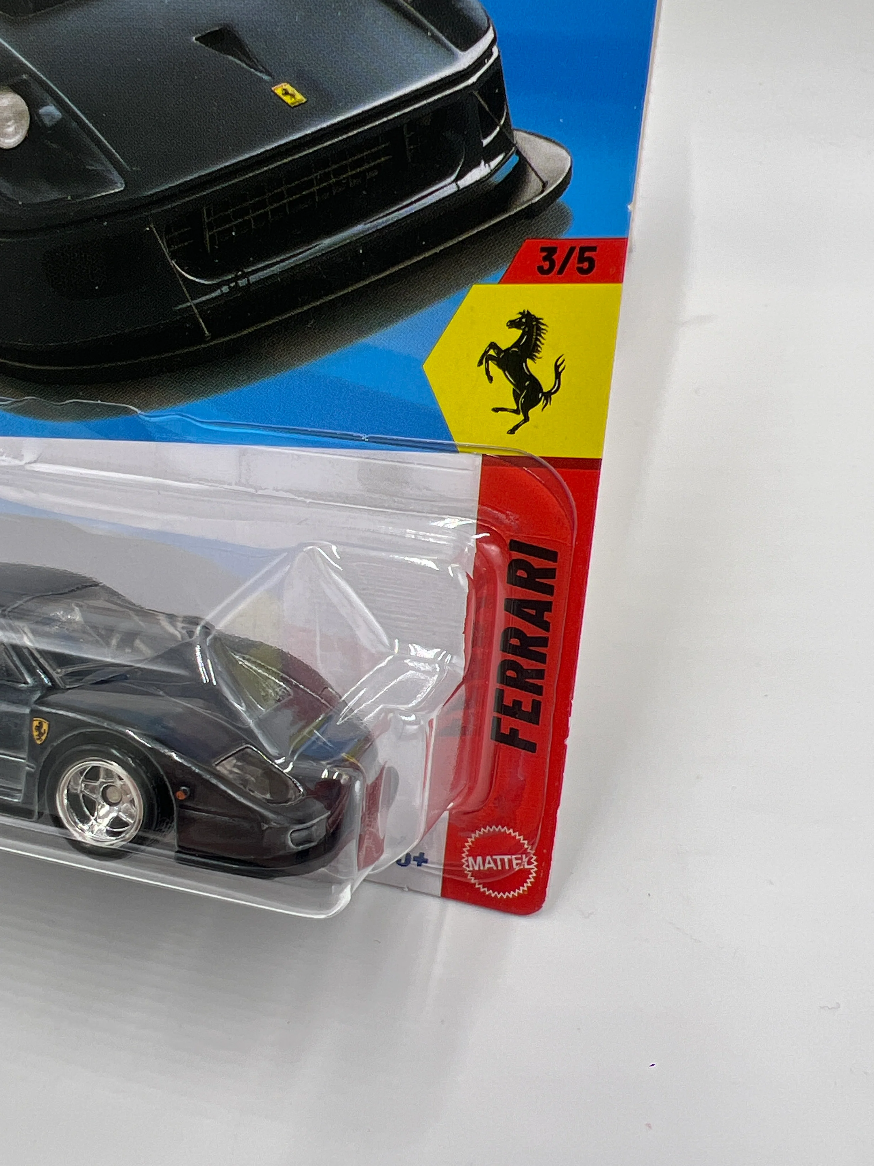 2026 Hot Wheels Super Treasure Hunt #63 Ferrari F40 Competizione Black W/Protector - Image 3