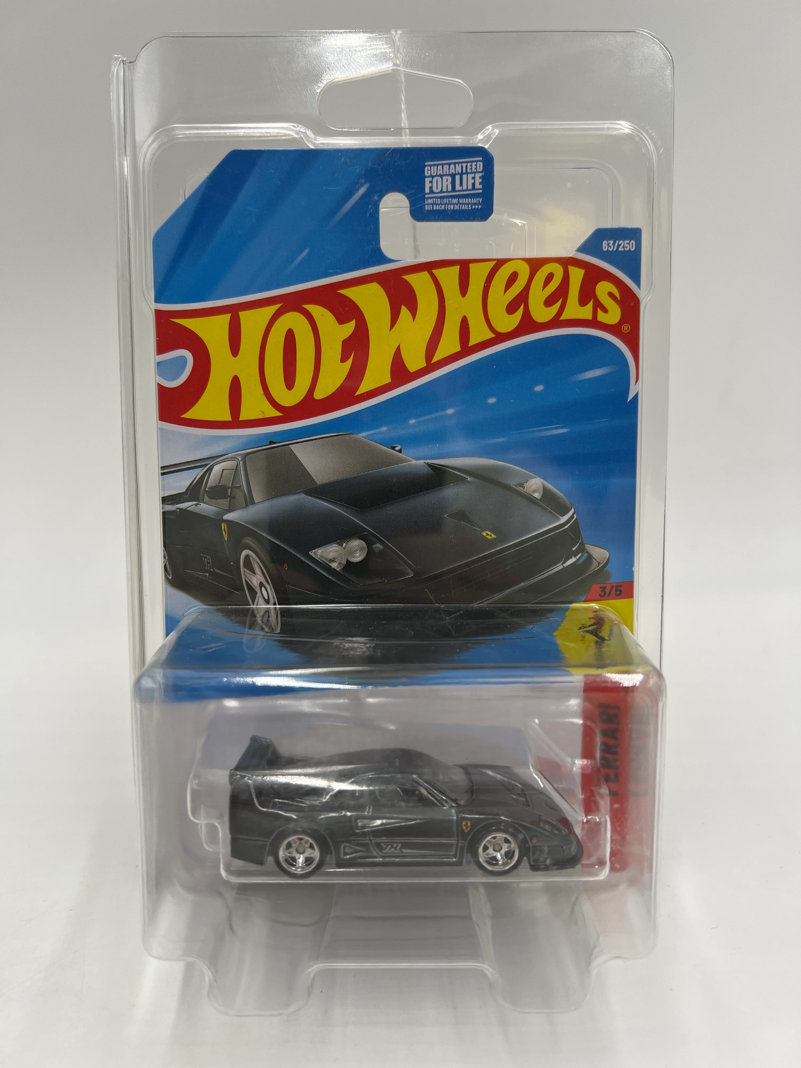 2026 Hot Wheels Super Treasure Hunt #63 Ferrari F40 Competizione Black W/Protector - Image 7