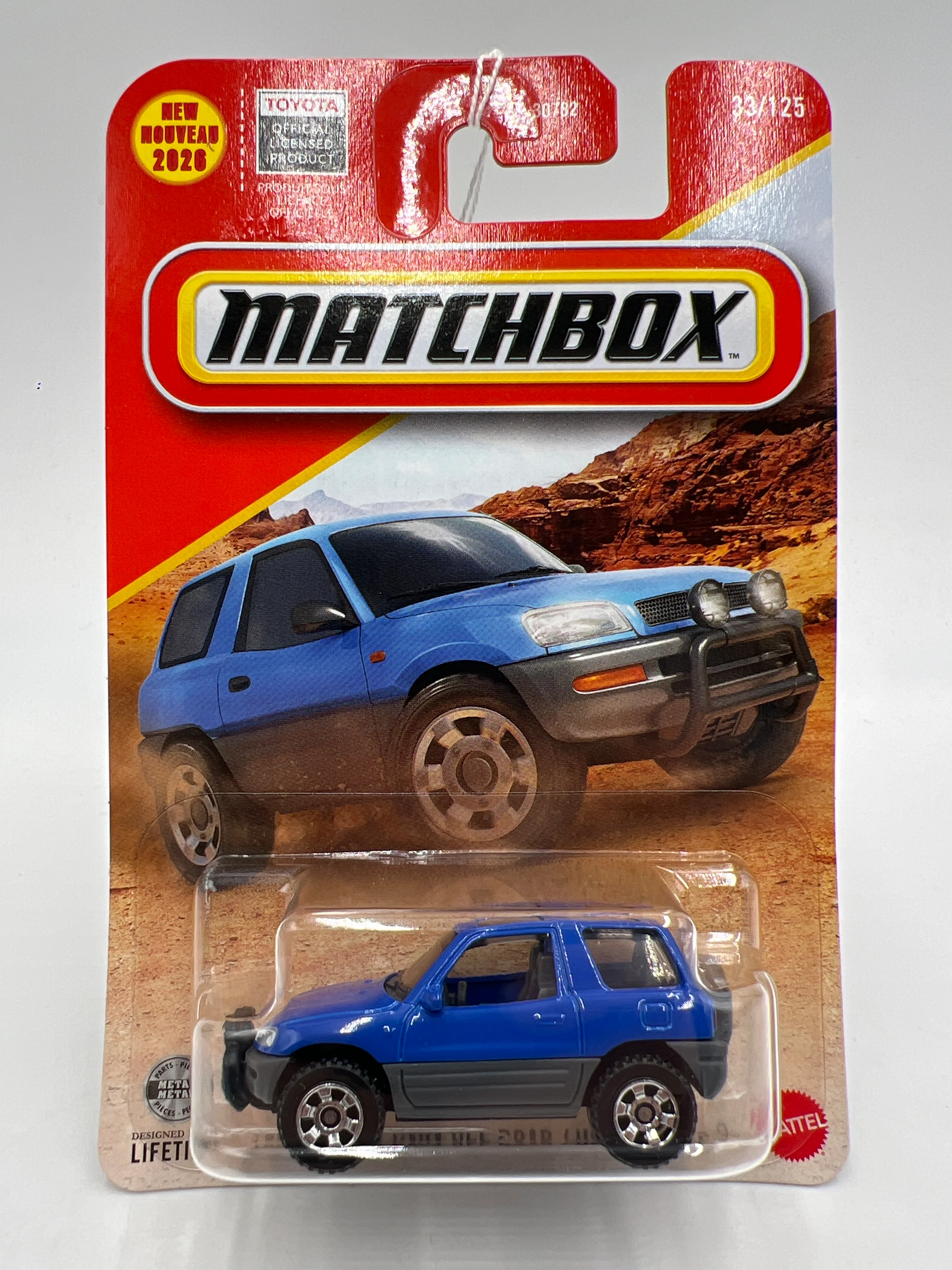 2026 Matchbox #33 1997 Toyota RAV4 Off Road Blue 205D