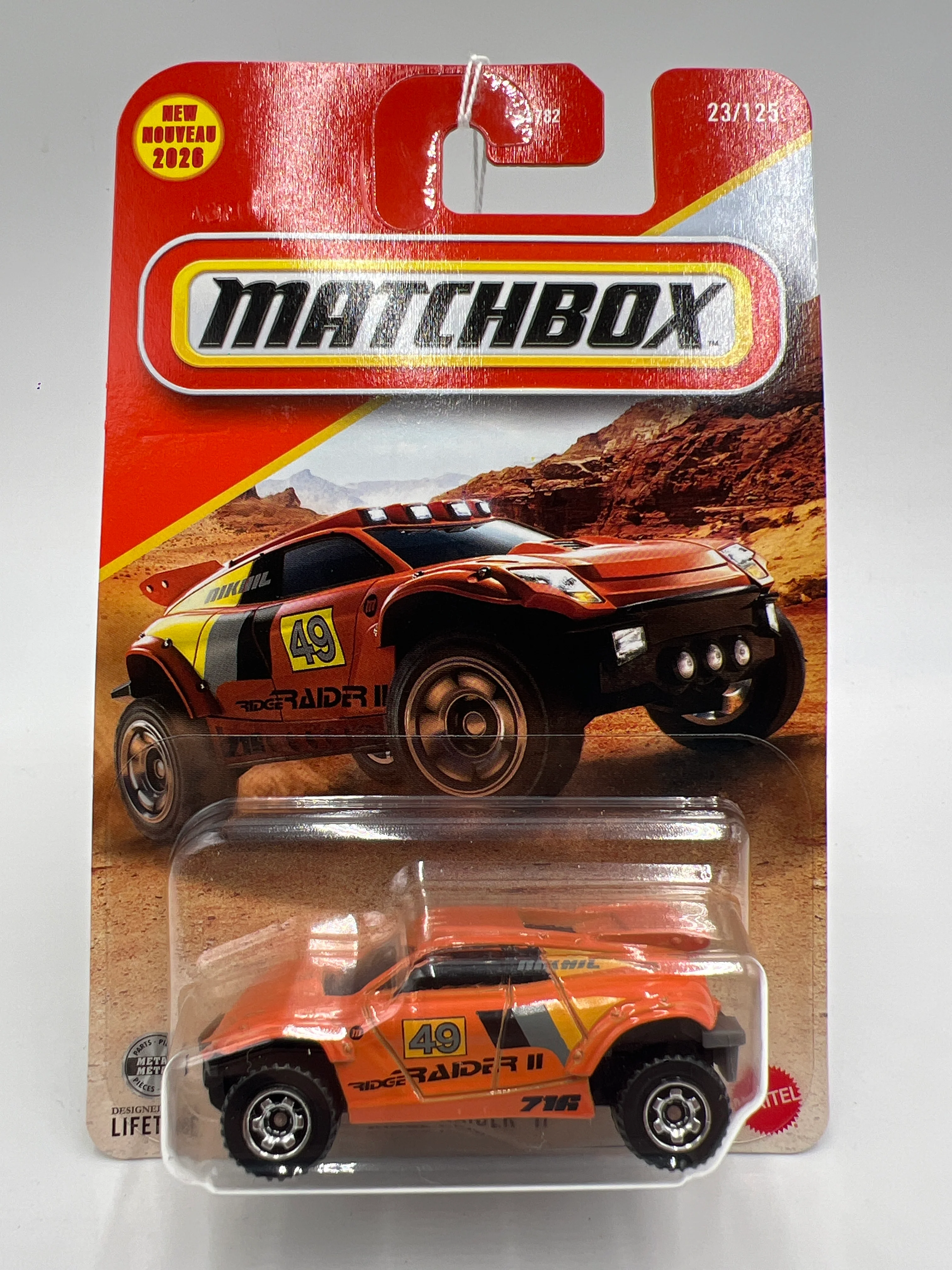 2026 Matchbox #23 Ridge Raider II Orange 205H