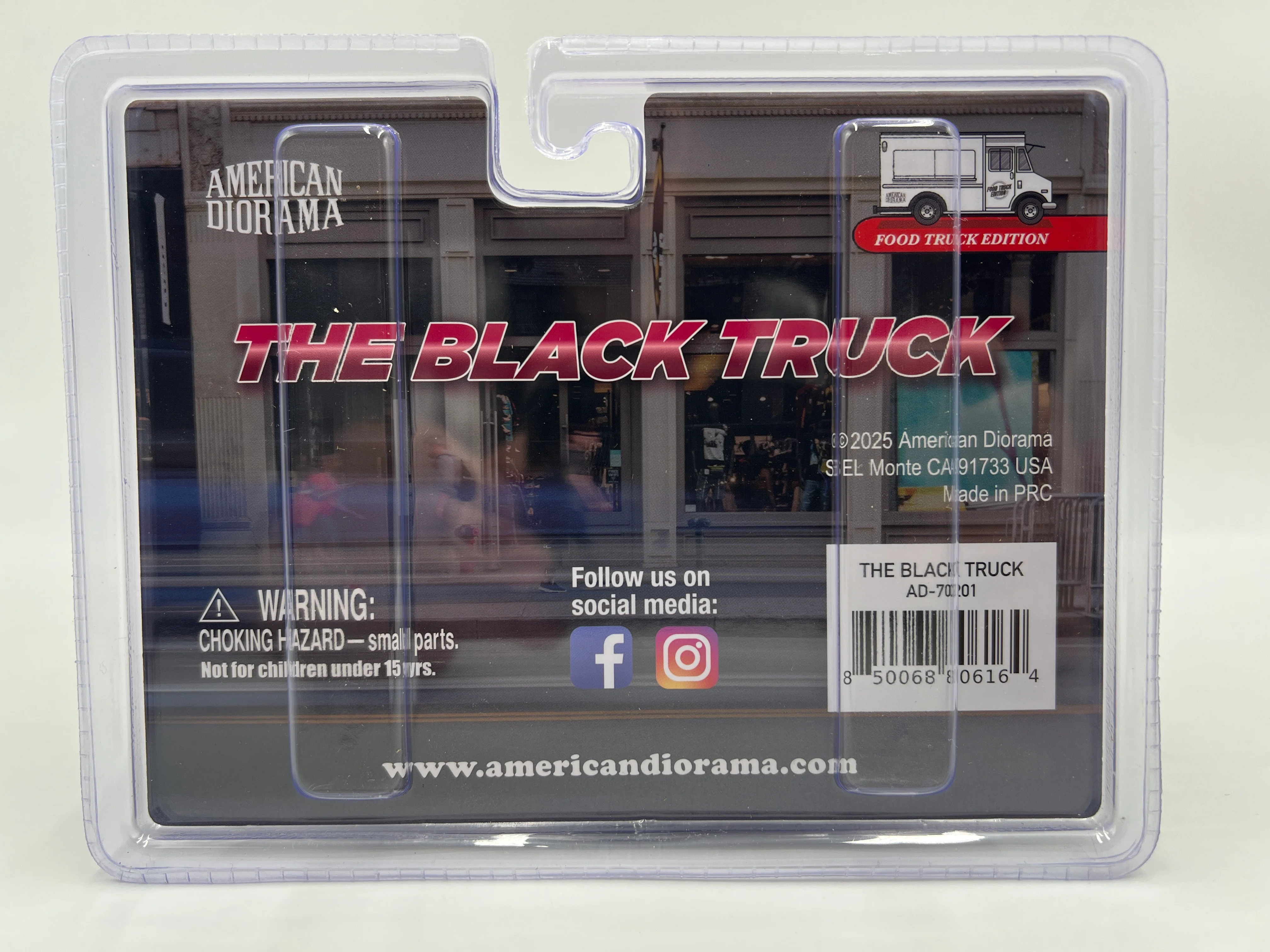 American Diorama 1:64 Food Truck Edition The Black Truck - Image 2
