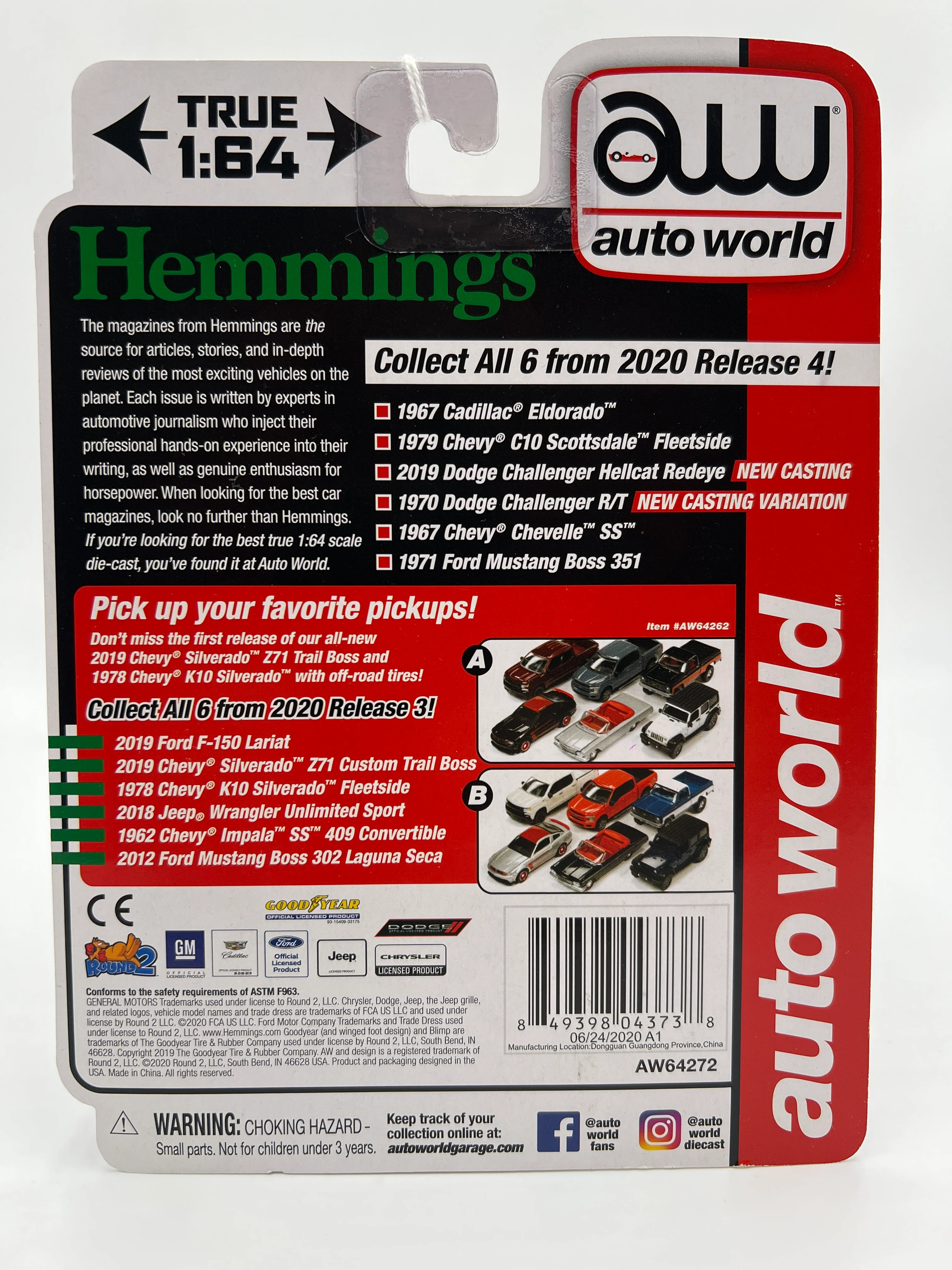 Auto World Hemmings Muscle Machines Release 4 Version B 1970 Dodge Challenger R/T White 184C - Image 6