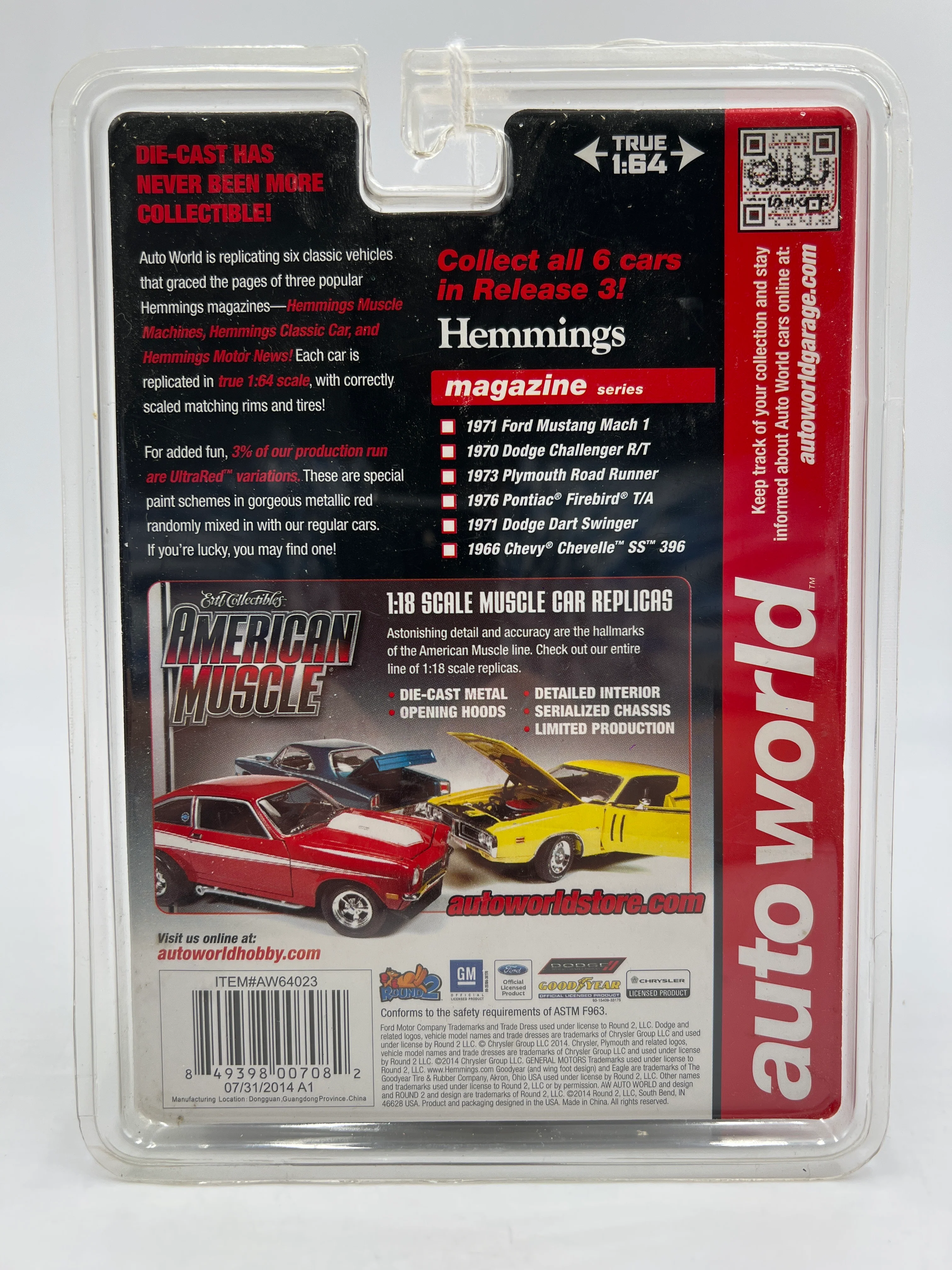Auto World Hemmings Classic Car #5 1971 Dodge Dart Swinger Blue - Image 6