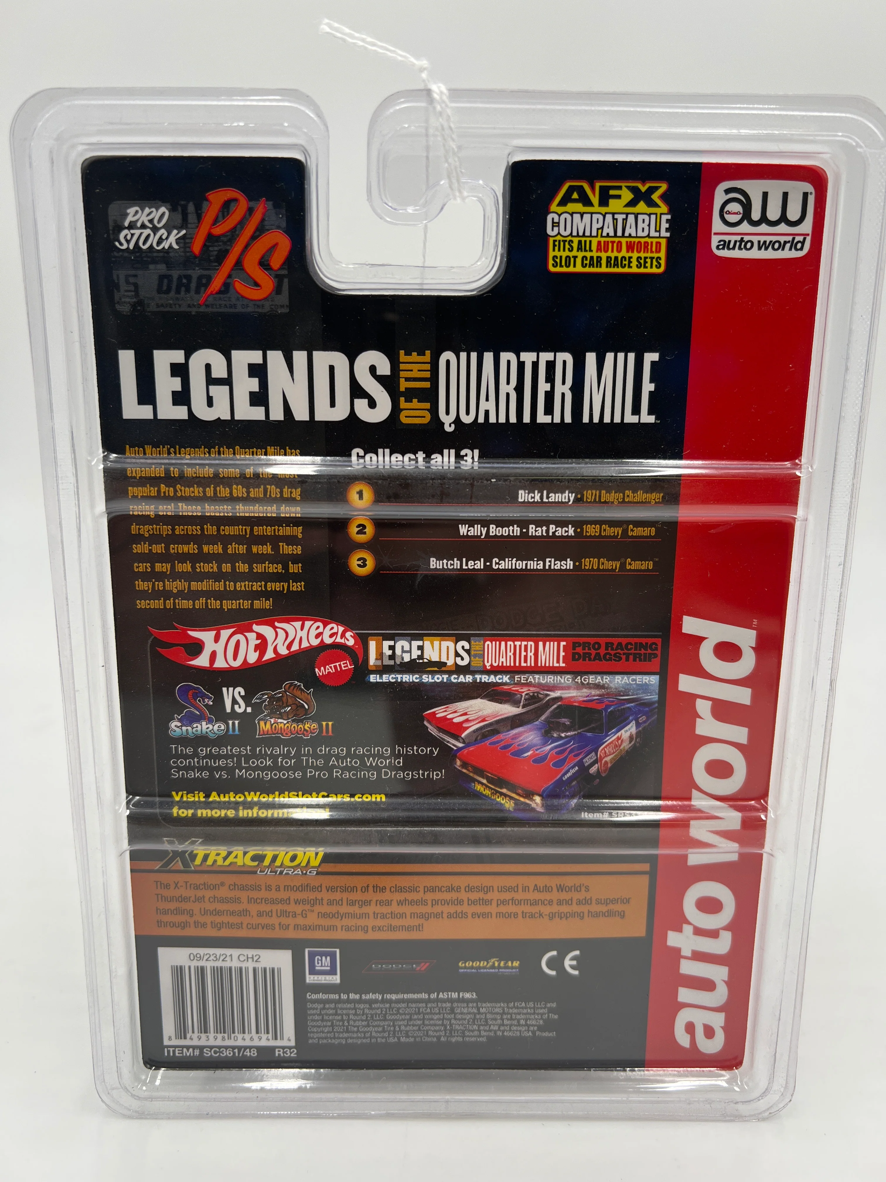 Auto World Legends of the Qtr Mile Wally Booth Rat Pack HO Slot Car 1969 Chevy Camaro - Image 6