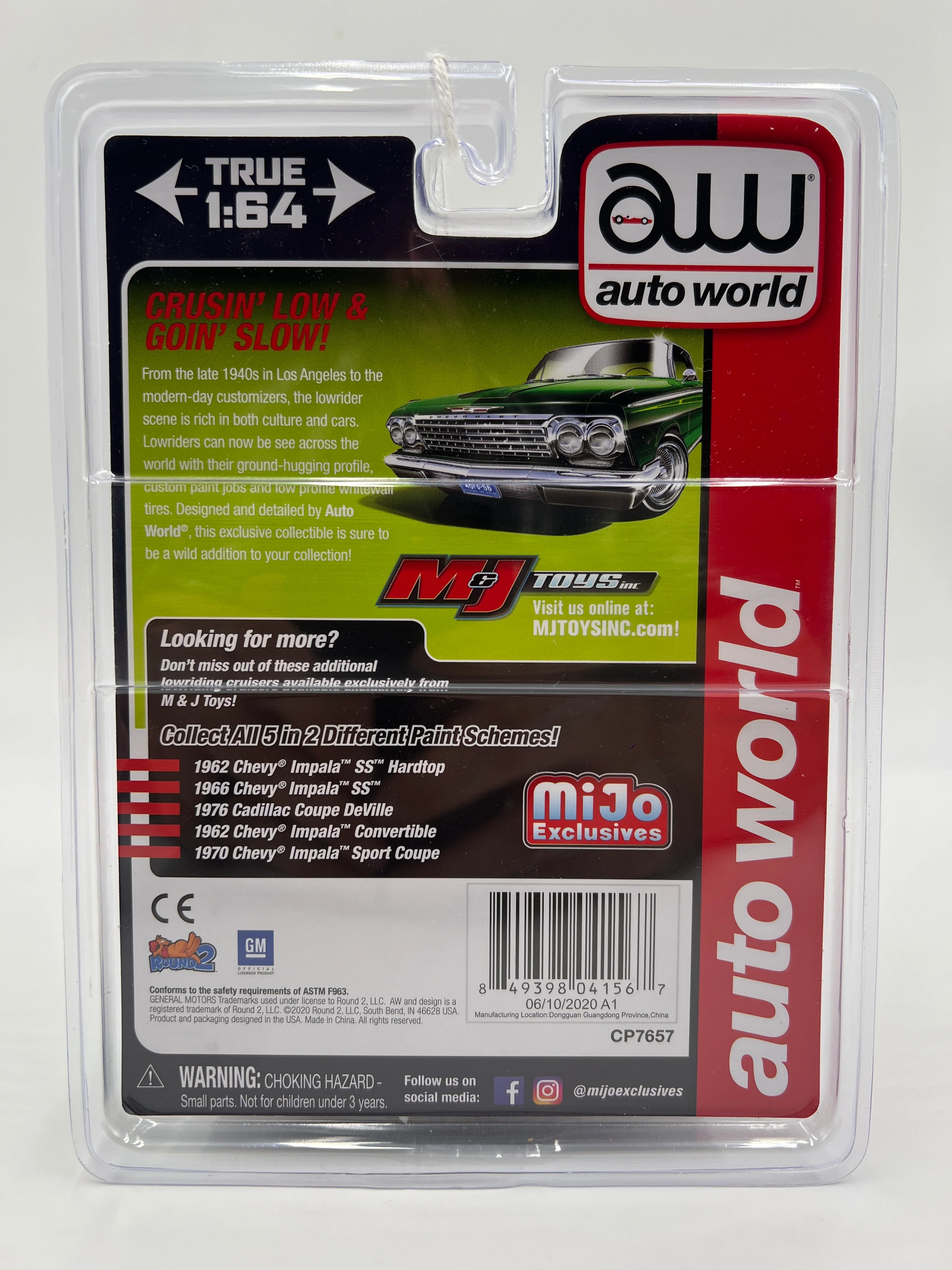 Auto World Mijo Exclusives Custom Lowriders 1962 Chevy Impala SS Hardtop Green 184F - Image 6