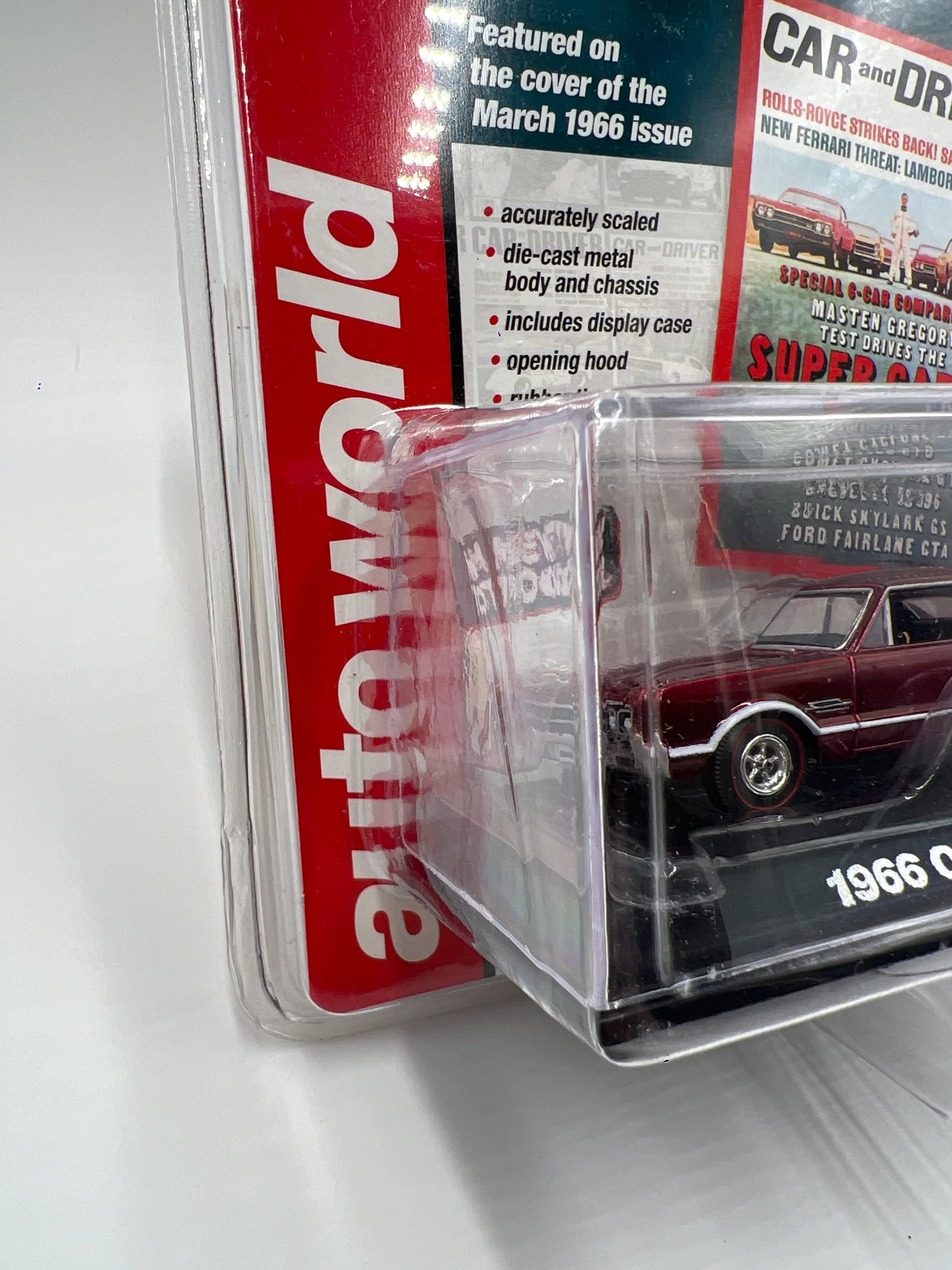 Auto World Car And Driver #5 Ultra Red CHASE 1966 Oldsmobile 442 - Image 4
