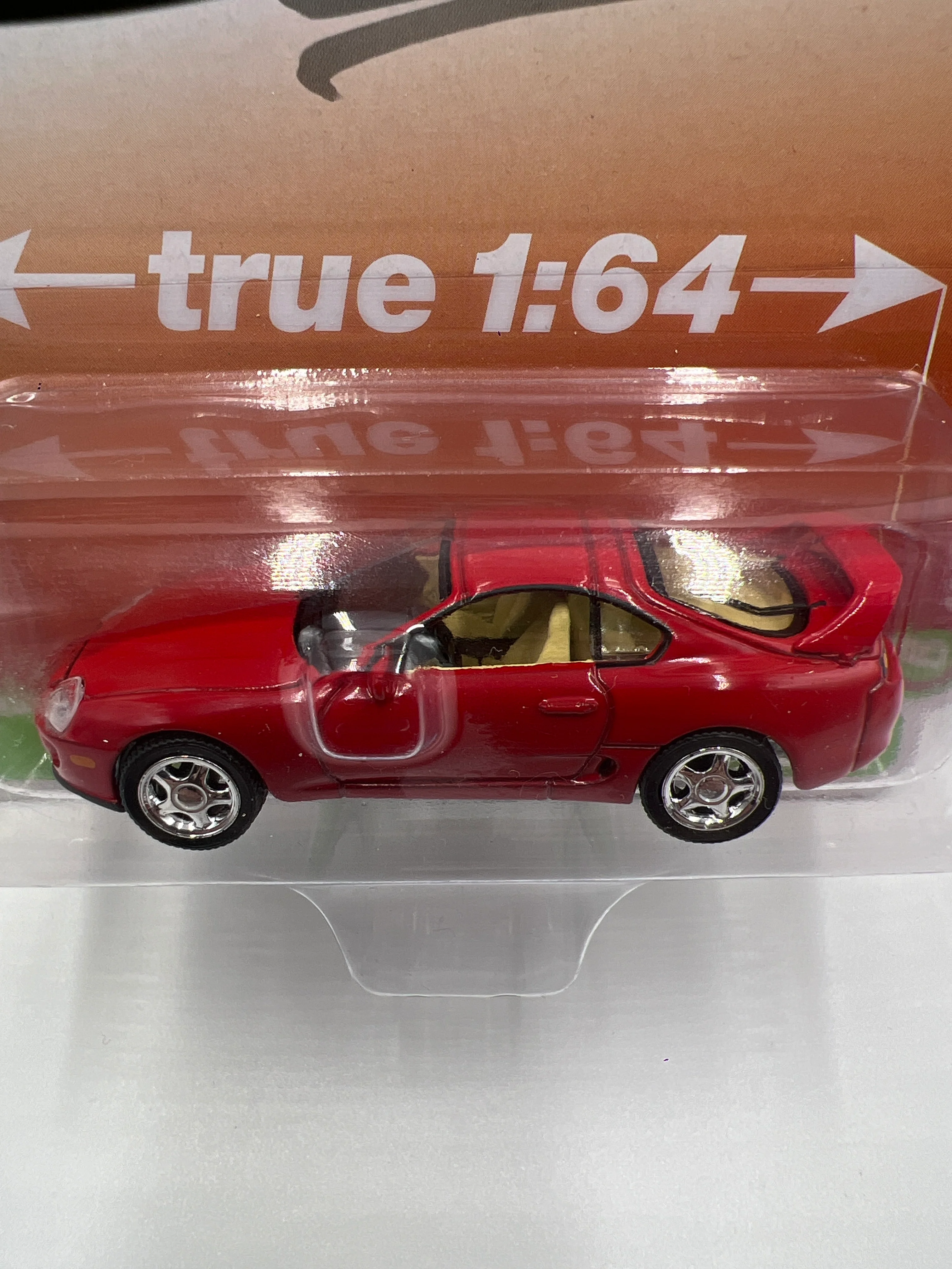 Auto World Modern Muscle Release 3 Version B 1994 Toyota Supra Super Red 232E - Image 3
