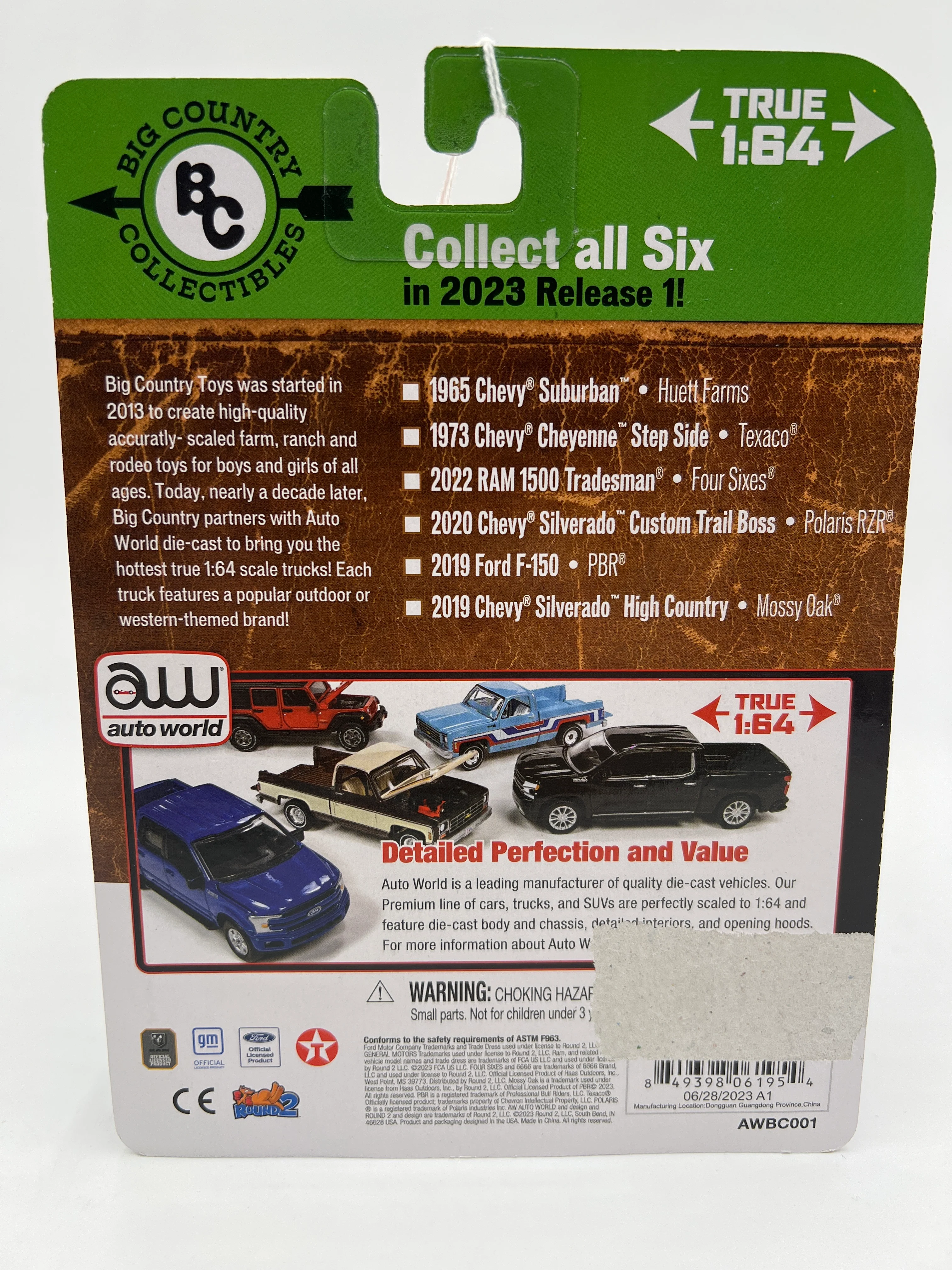 Auto World Big Country Collectibles Polaris RZR 2020 Chevy Silverado Custom Trail Boss 181D - Image 7