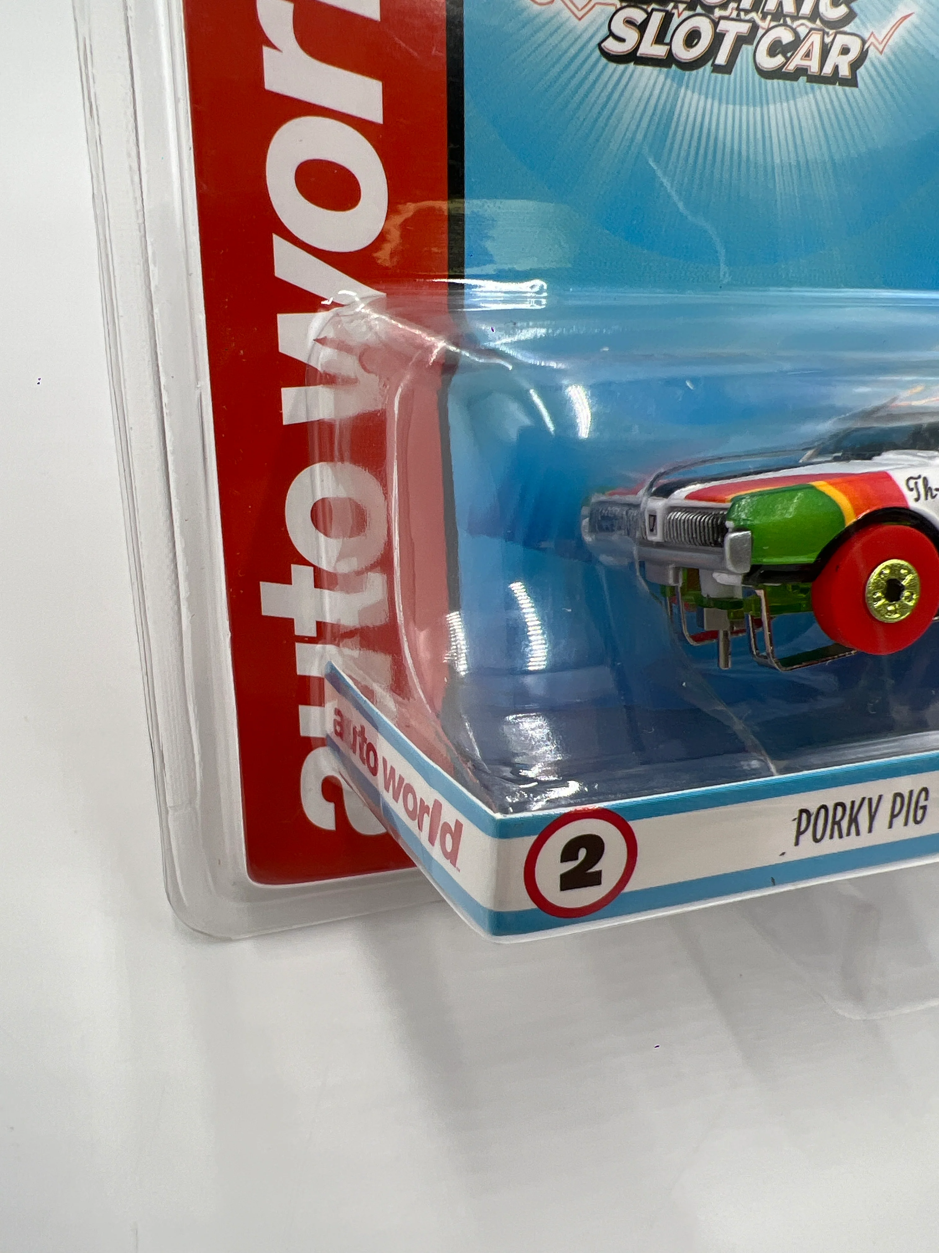 Auto World Thunderjet Ultra G Looney Tunes Porky Pig 1967 Mercury Cougar Electric Slot Car 13H - Image 5