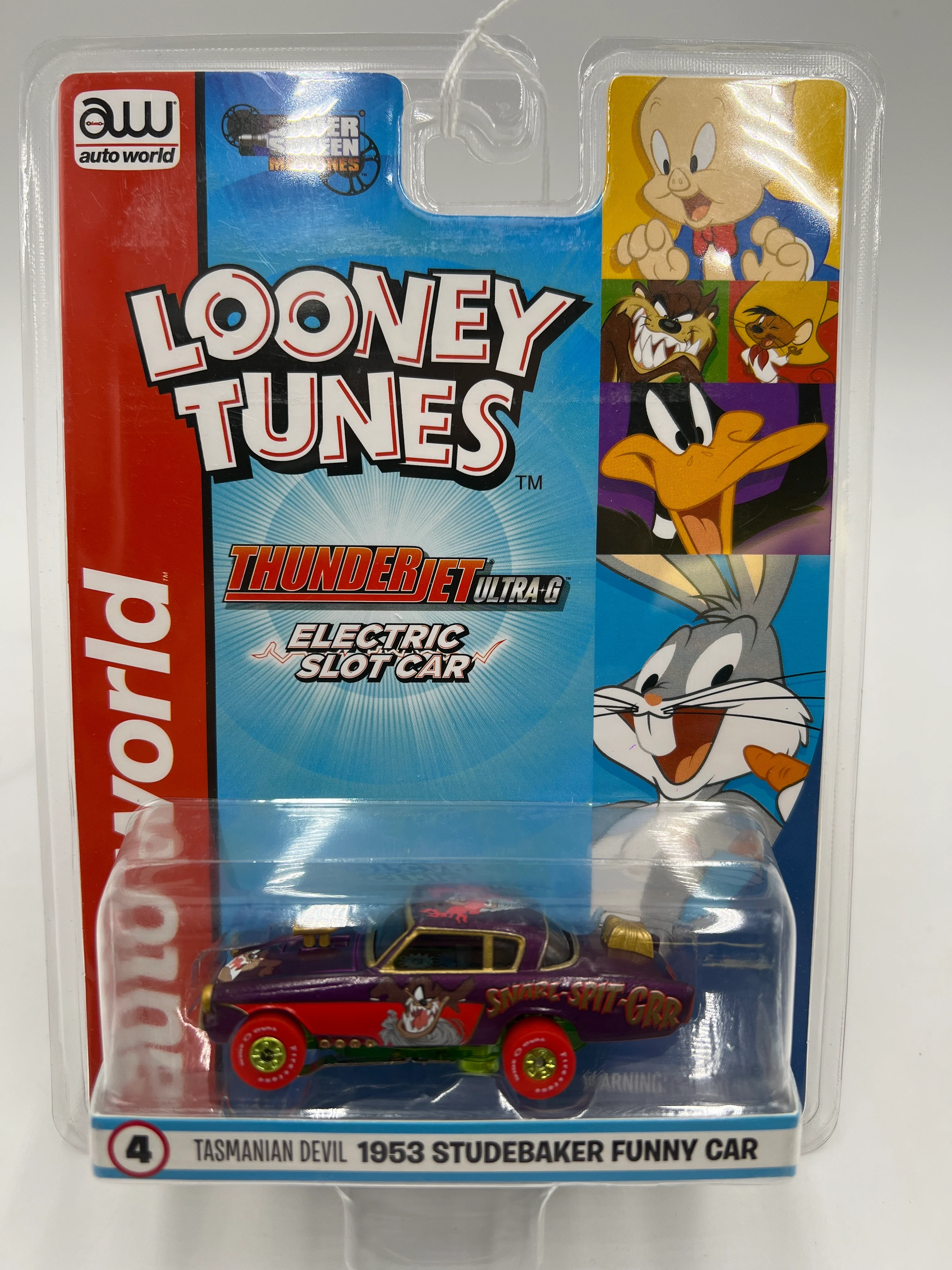 Auto World Thunderjet Ultra G Looney Tunes Tasmanian Devil 1953 Studebaker Funny Car Electric Slot Car 182C - Image 2