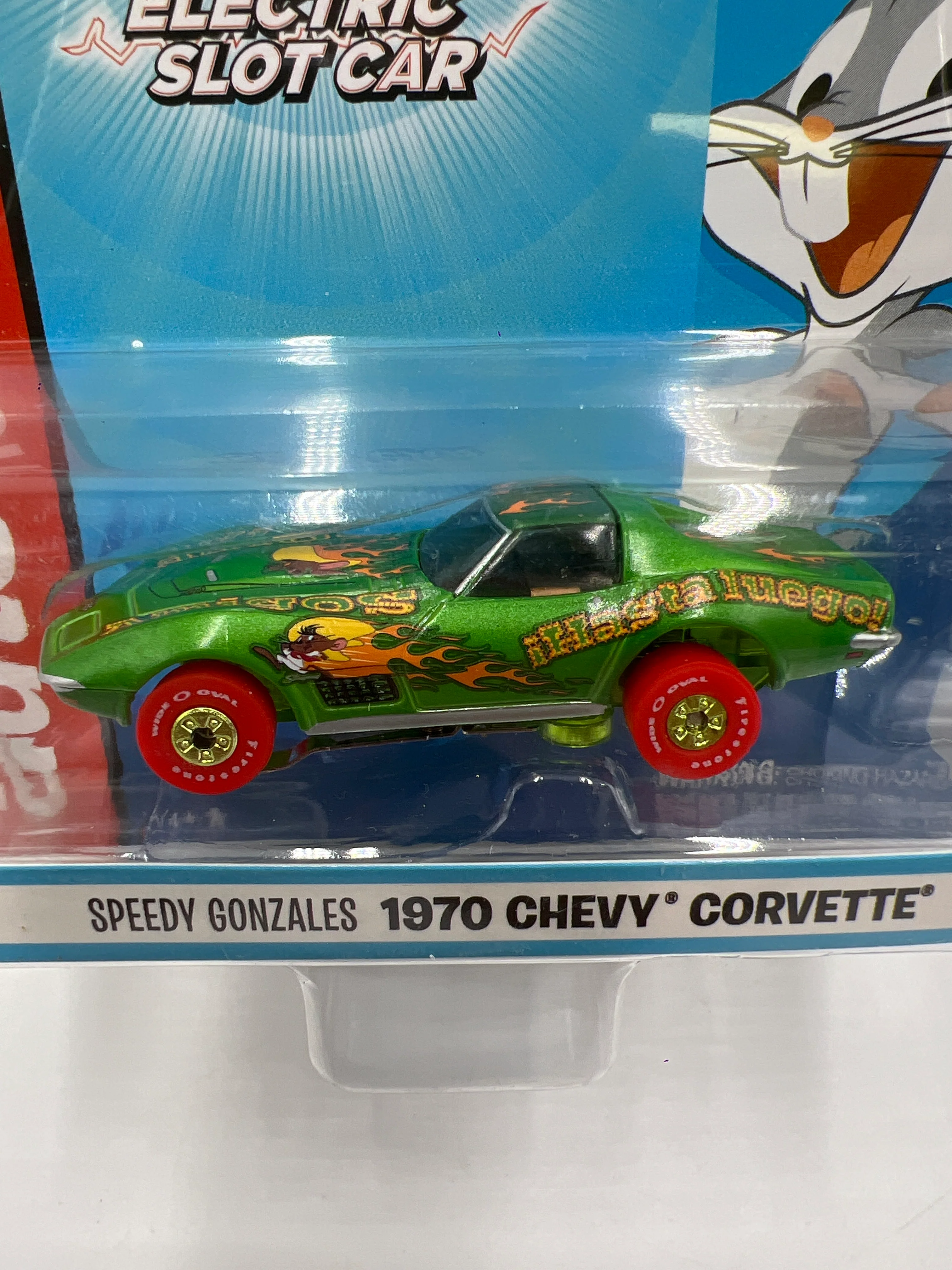Auto World Thunderjet Ultra G Looney Tunes Speedy Gonzales 1970 Chevy Corvette Electric Slot Car 178G - Image 3