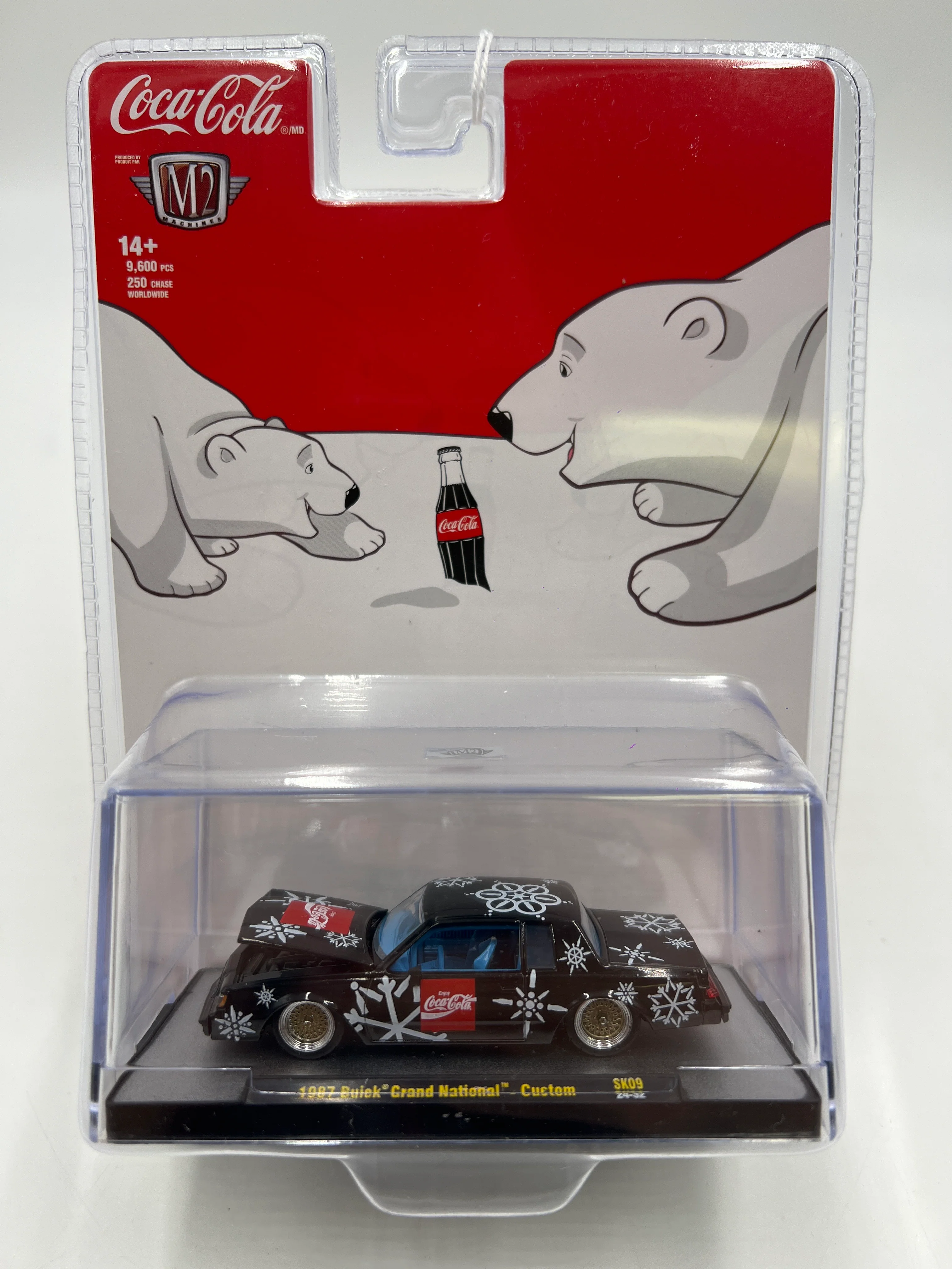 2024 M2 Machines Holiday Coca Cola 1987 Buick Grand National Custom Black SK09 - Image 2