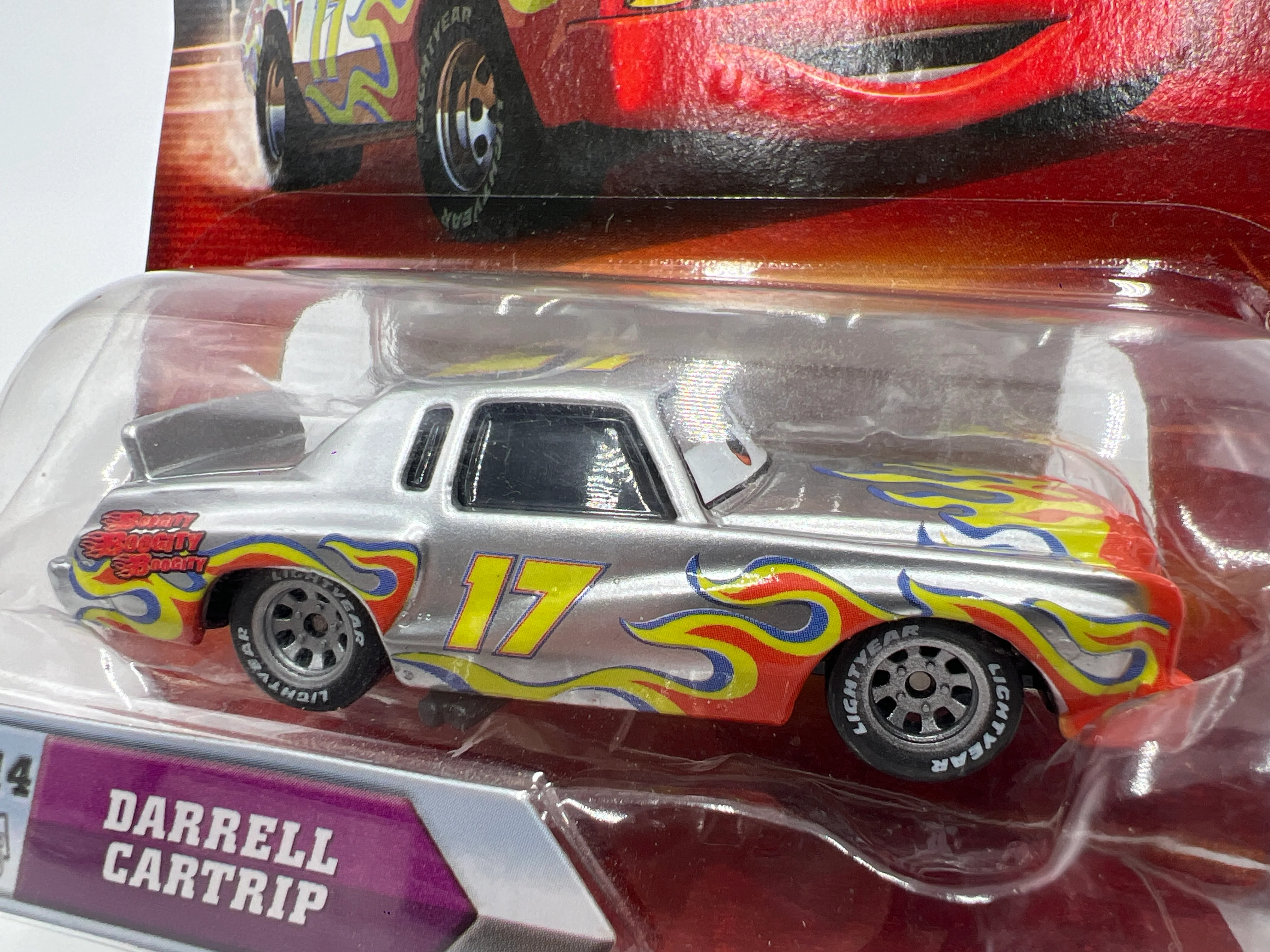Disney Pixar Cars #114 Chase Darrell Cartrip Silver 140B - Image 3