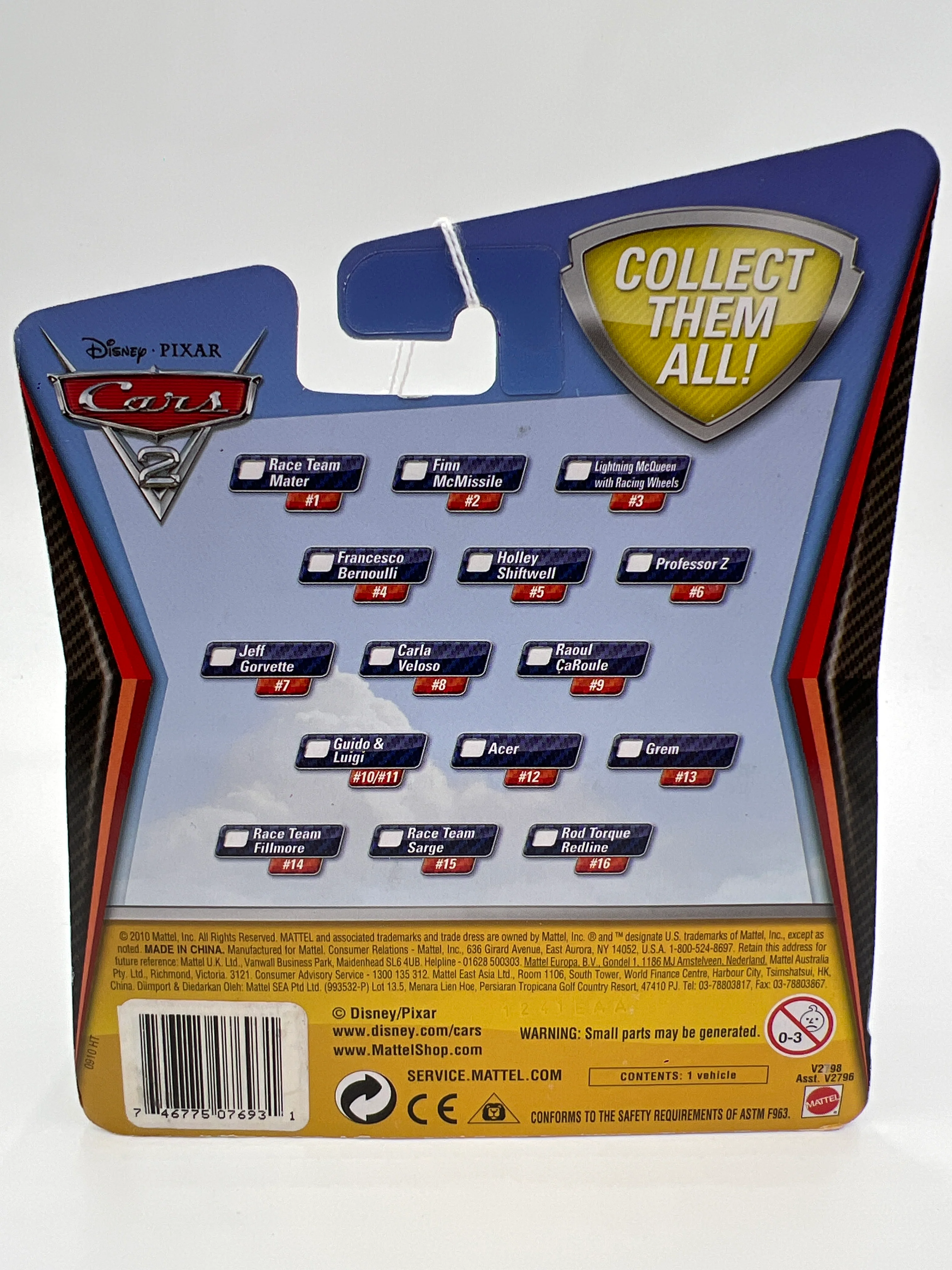 Disney Pixar Cars 2 #1 Race Team Mater 142A - Image 6