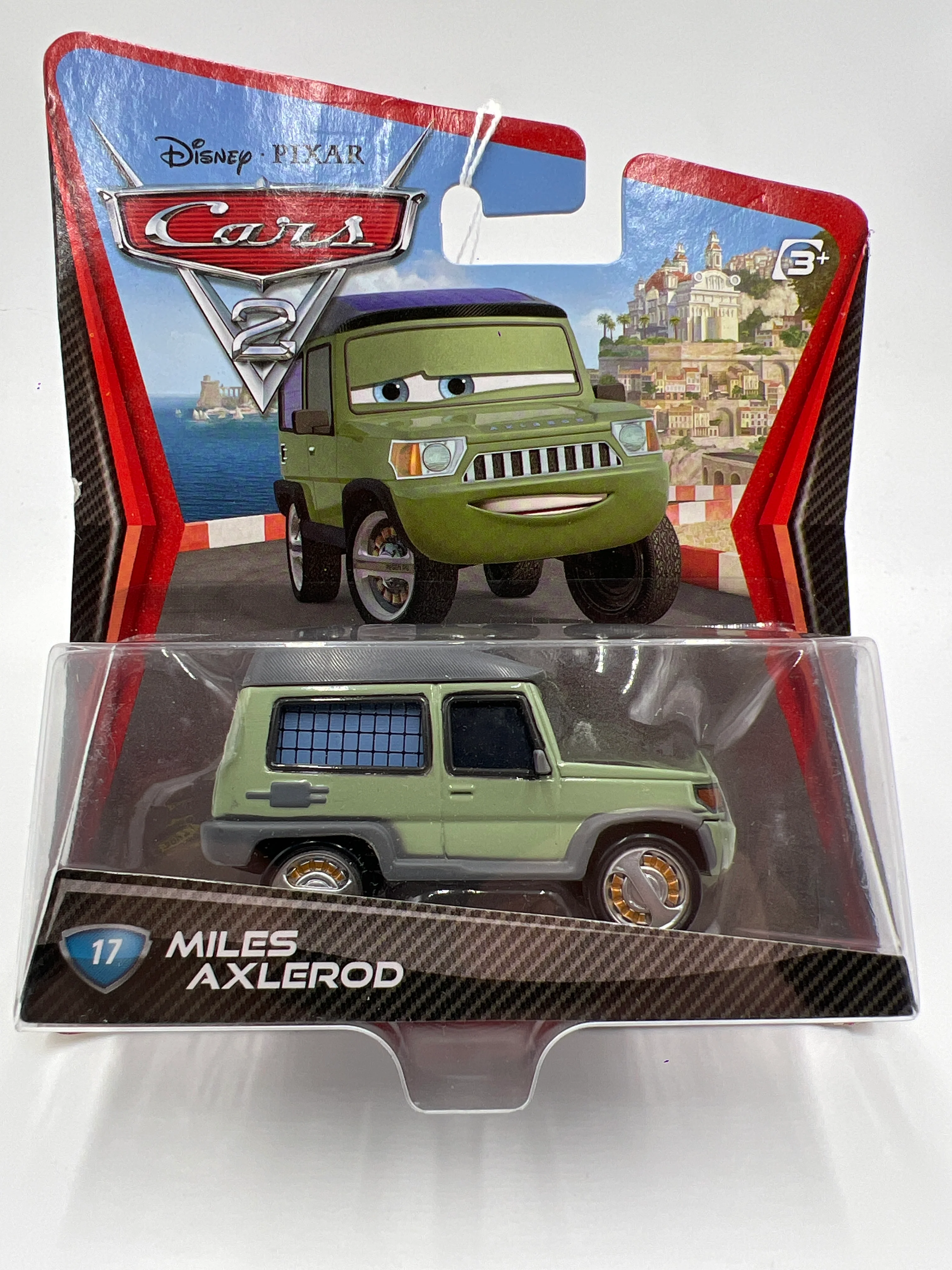 Disney Pixar Cars 2 #17 Miles Axlerod Green 139D - Image 2