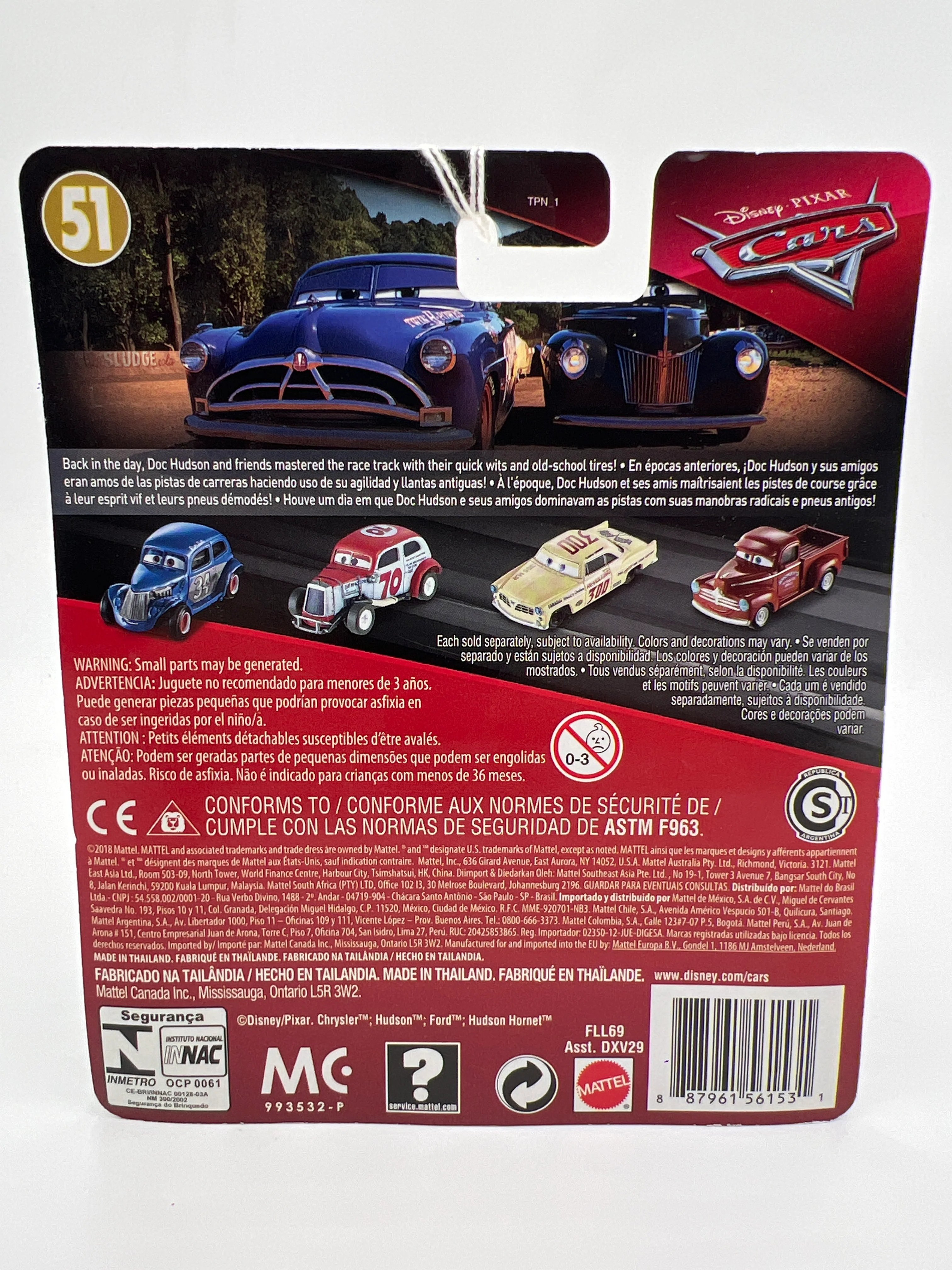Disney Pixar Cars Docs Racing Days #51 Leroy Heming 142B - Image 6