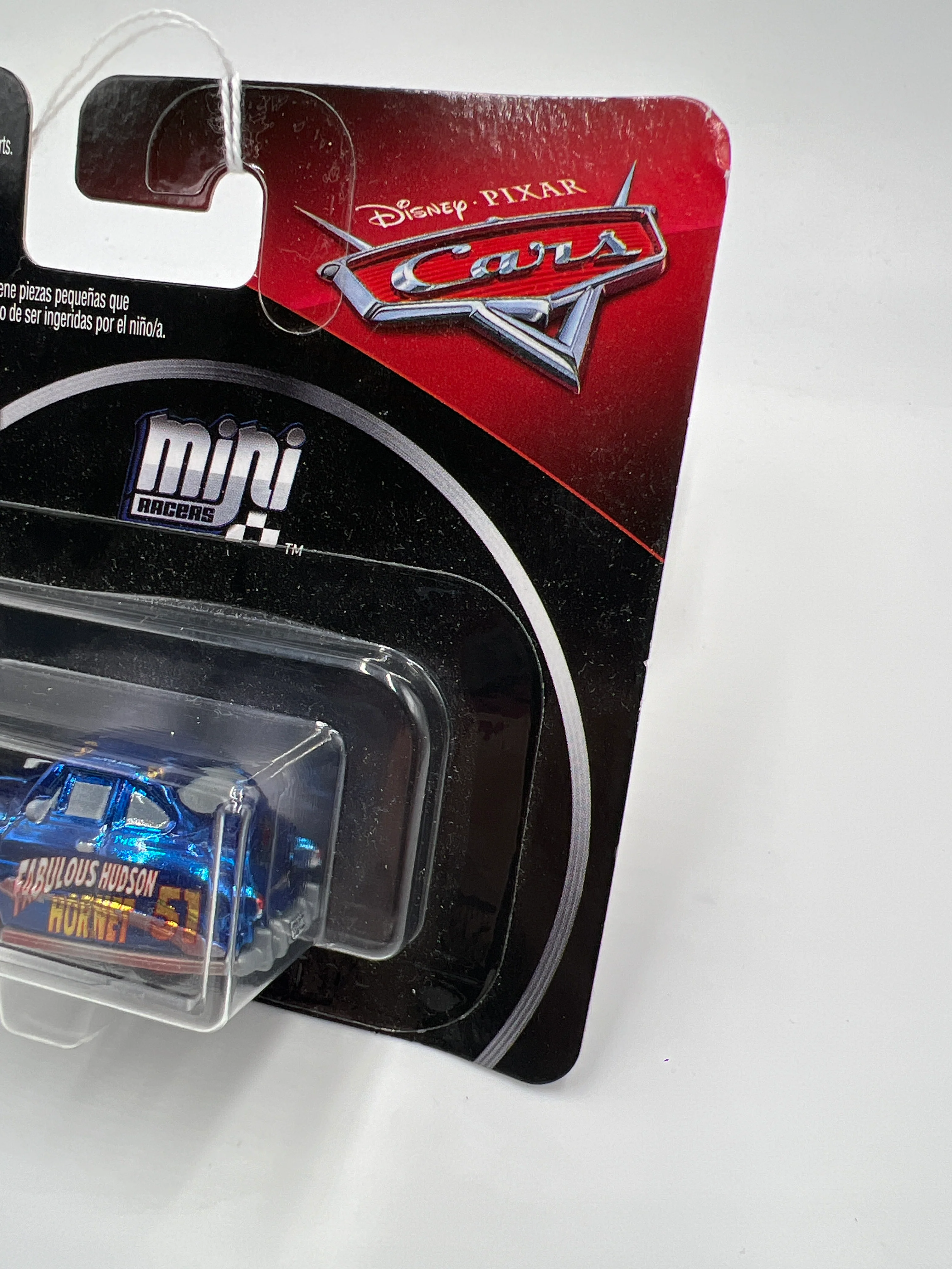 Disney Pixar Cars Mini Racers Metallic Dirt Track Fabulous Hudson Hornet Blue 140A - Image 4
