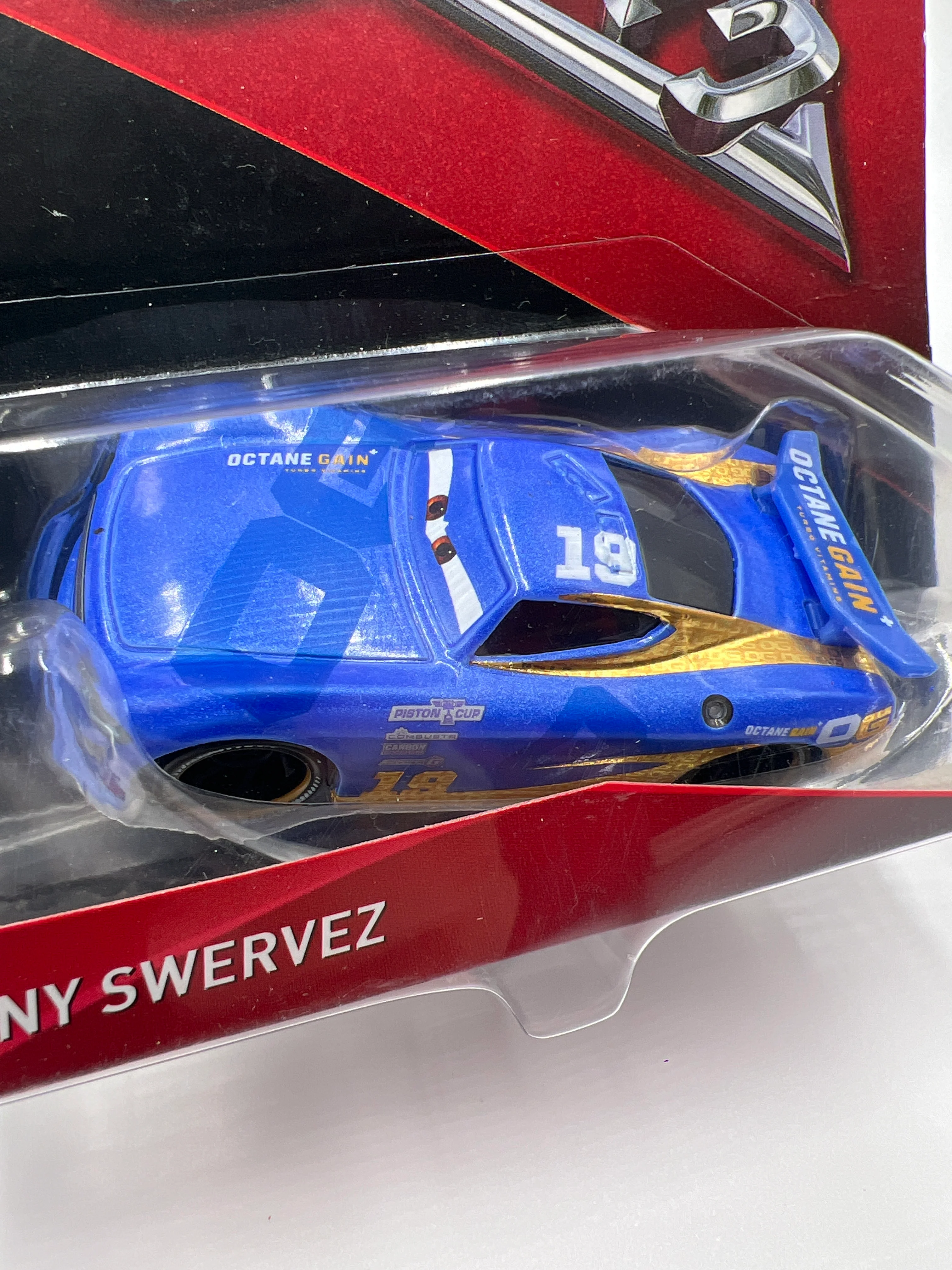 Disney Pixar Cars 3 Danny Swervez #19 Blue - Image 3