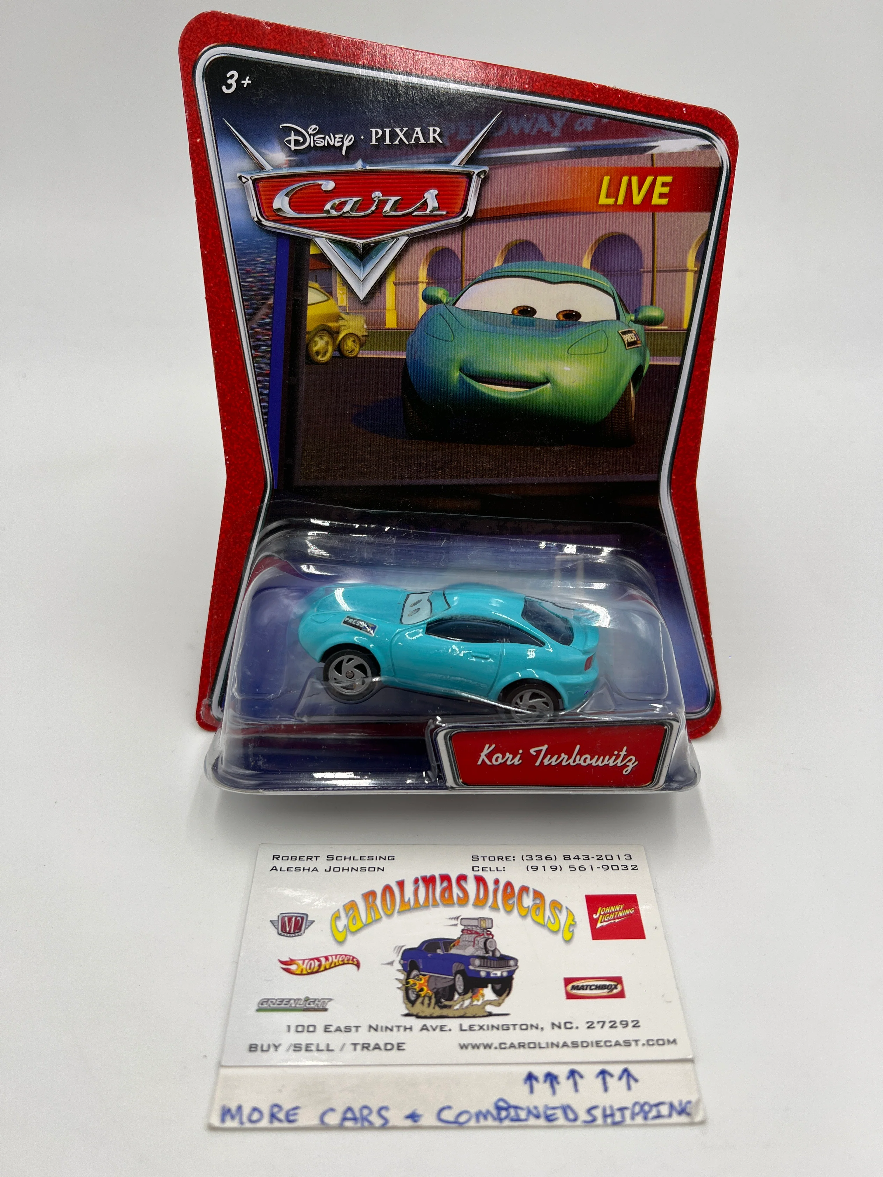 Disney Pixar Cars Live Kori Turbowitz Light Blue 139H