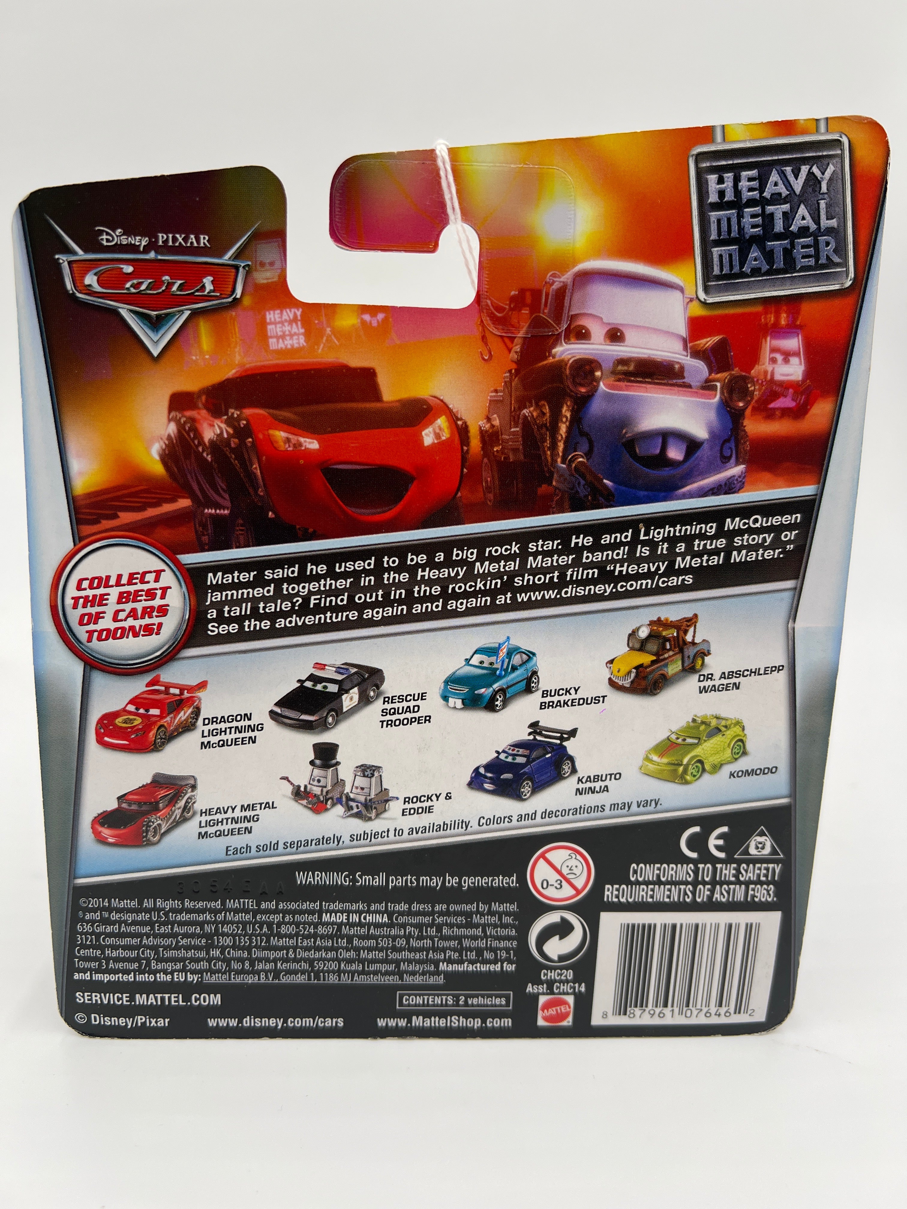 Disney Pixar Cars Walmart Exclusive Heavy Metal Mater Rocky & Eddie 137A - Image 7