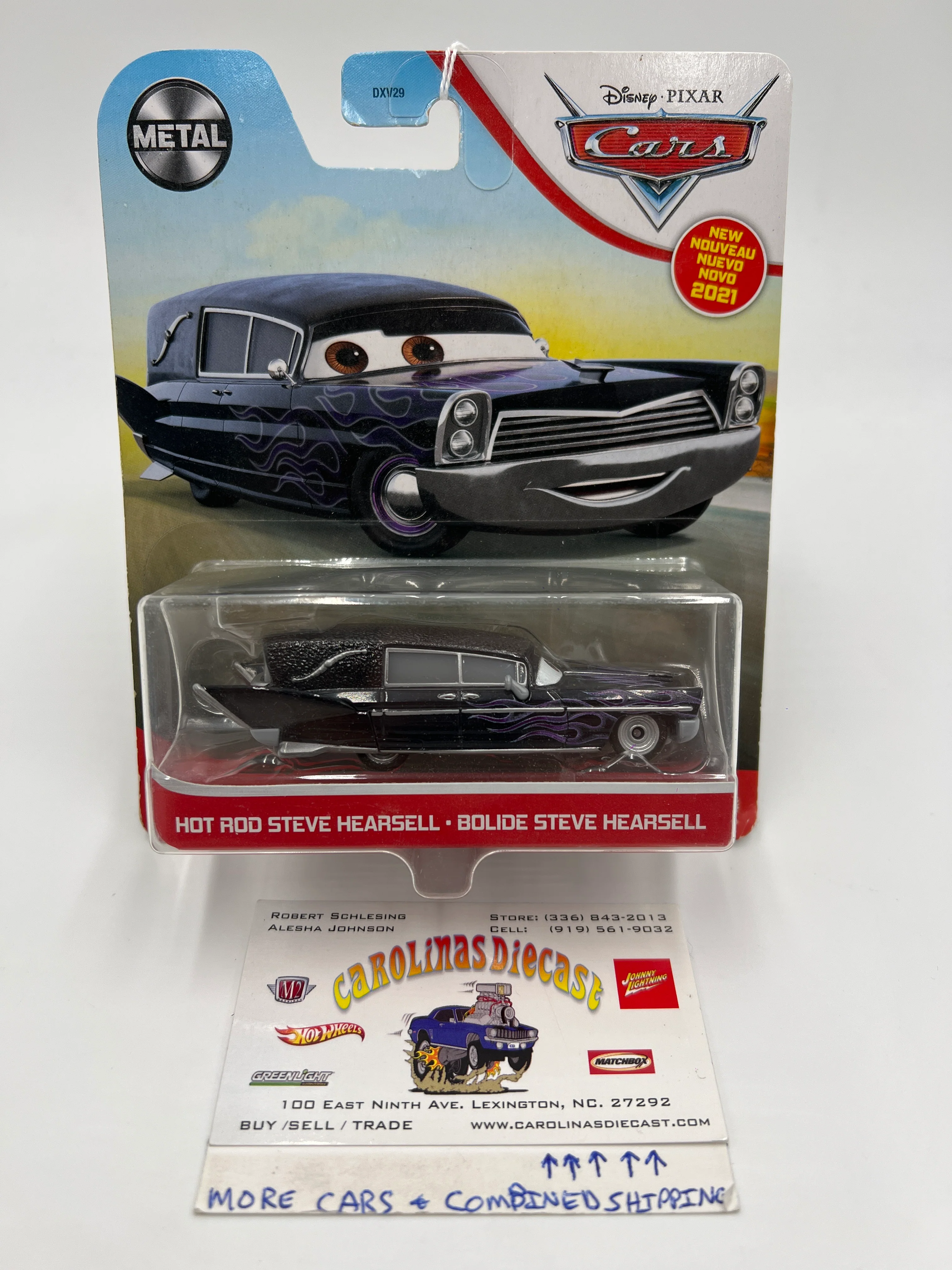 Disney Pixar Cars Hot Rod Steve Hearsell Black