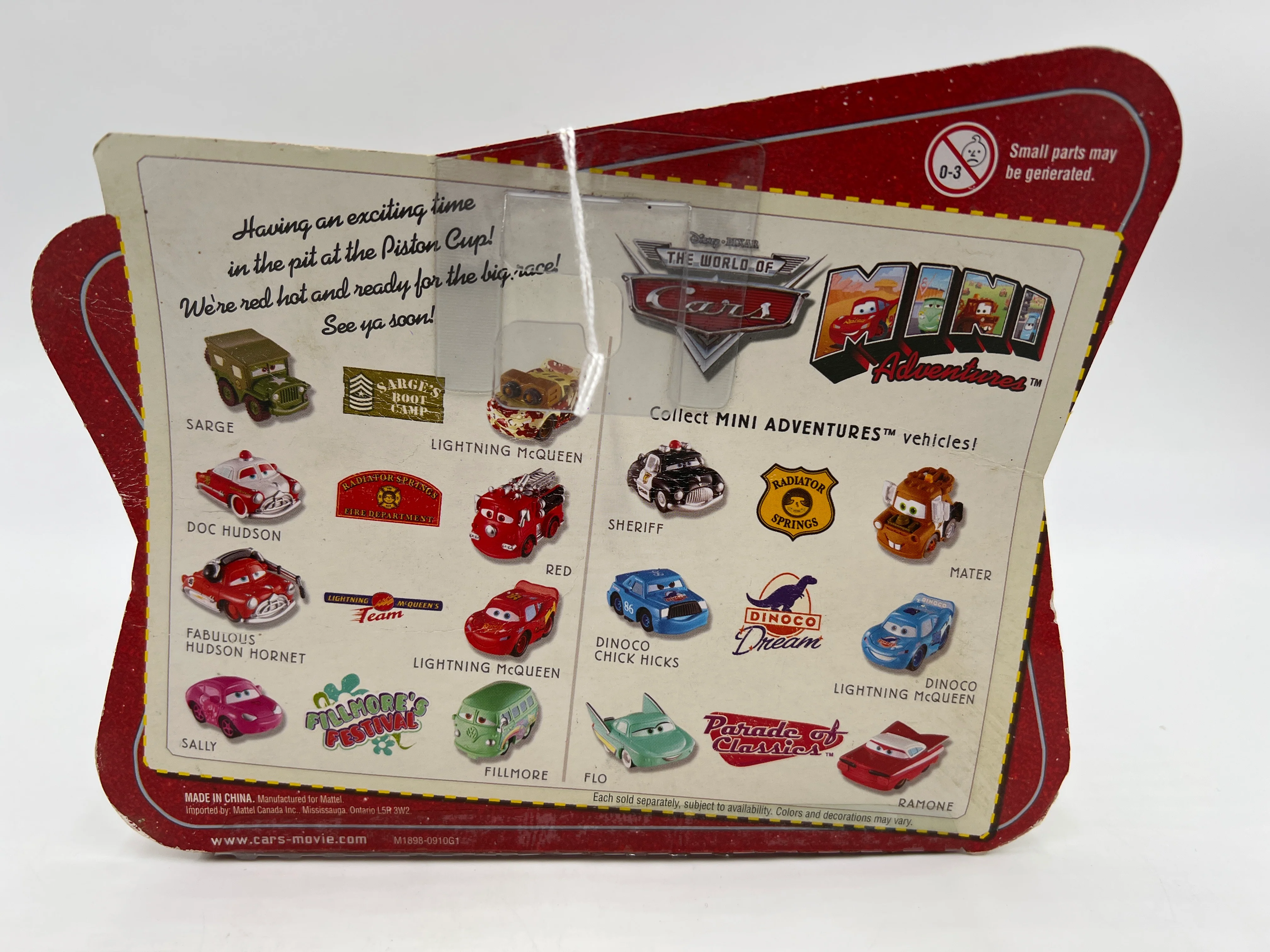 Disney Pixar The World Of Cars 2 Pack Mini Adventures Lightning McQueens Team #2 139G - Image 7