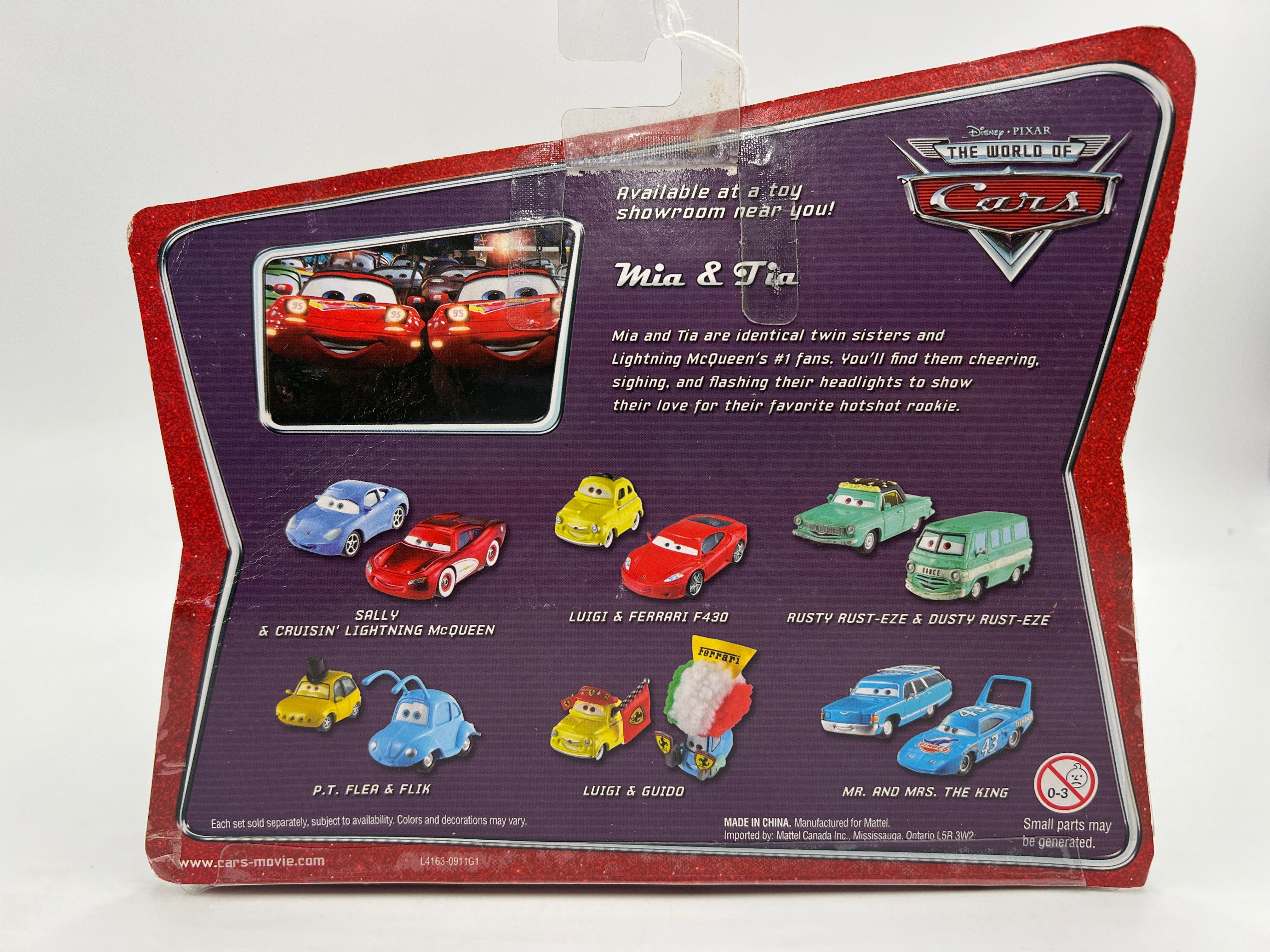 Disney Pixar The World Of Cars 2 Pack Movie Moments Mia & Tia - Image 8