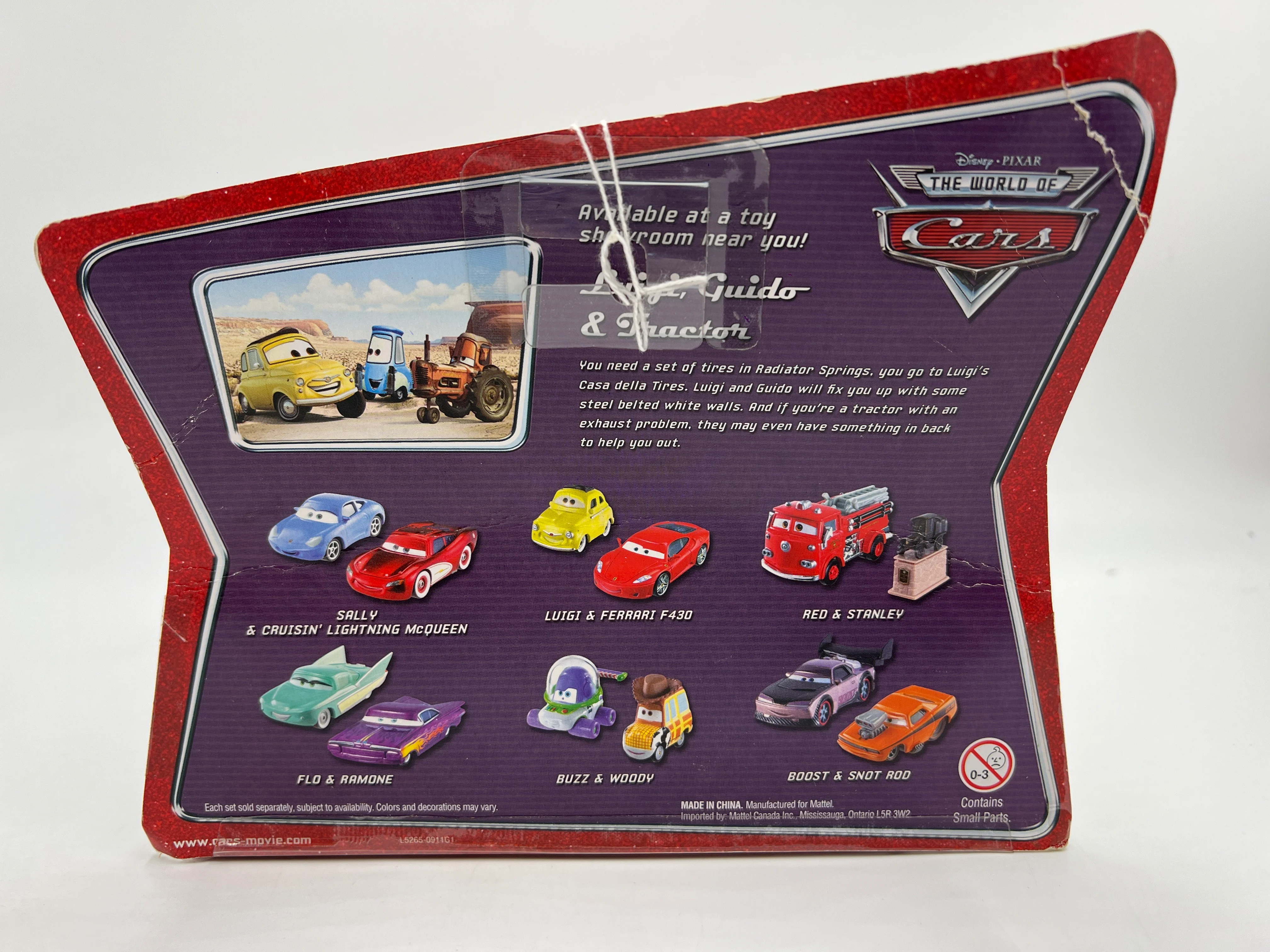 Disney Pixar The World Of Cars 2 Pack Movie Moments Luigi/Guido & Tractor 142D - Image 9