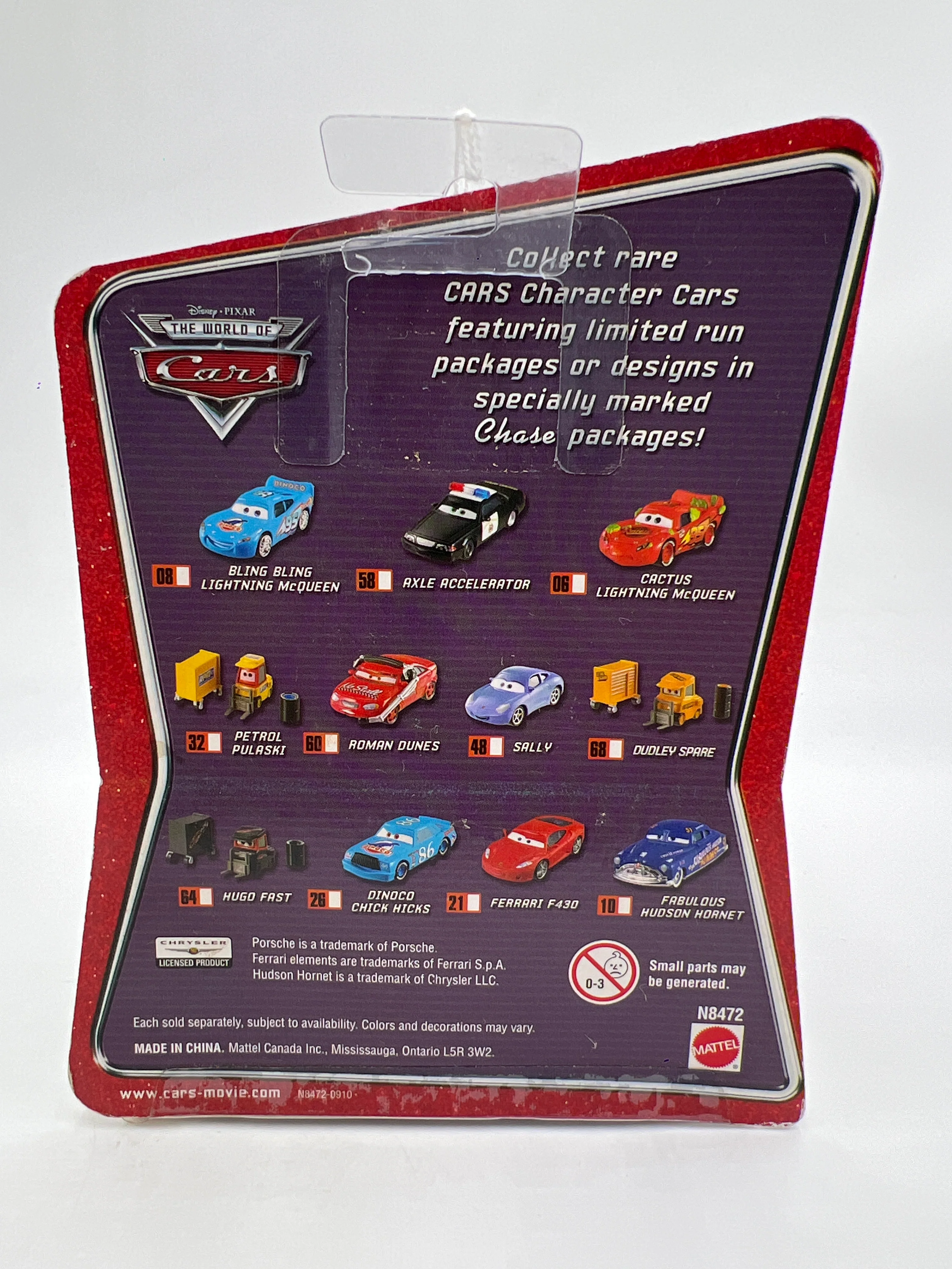 Disney Pixar The World Of Cars #67 CHASE Fred With Bumper Stickers Loose Blister - Image 7
