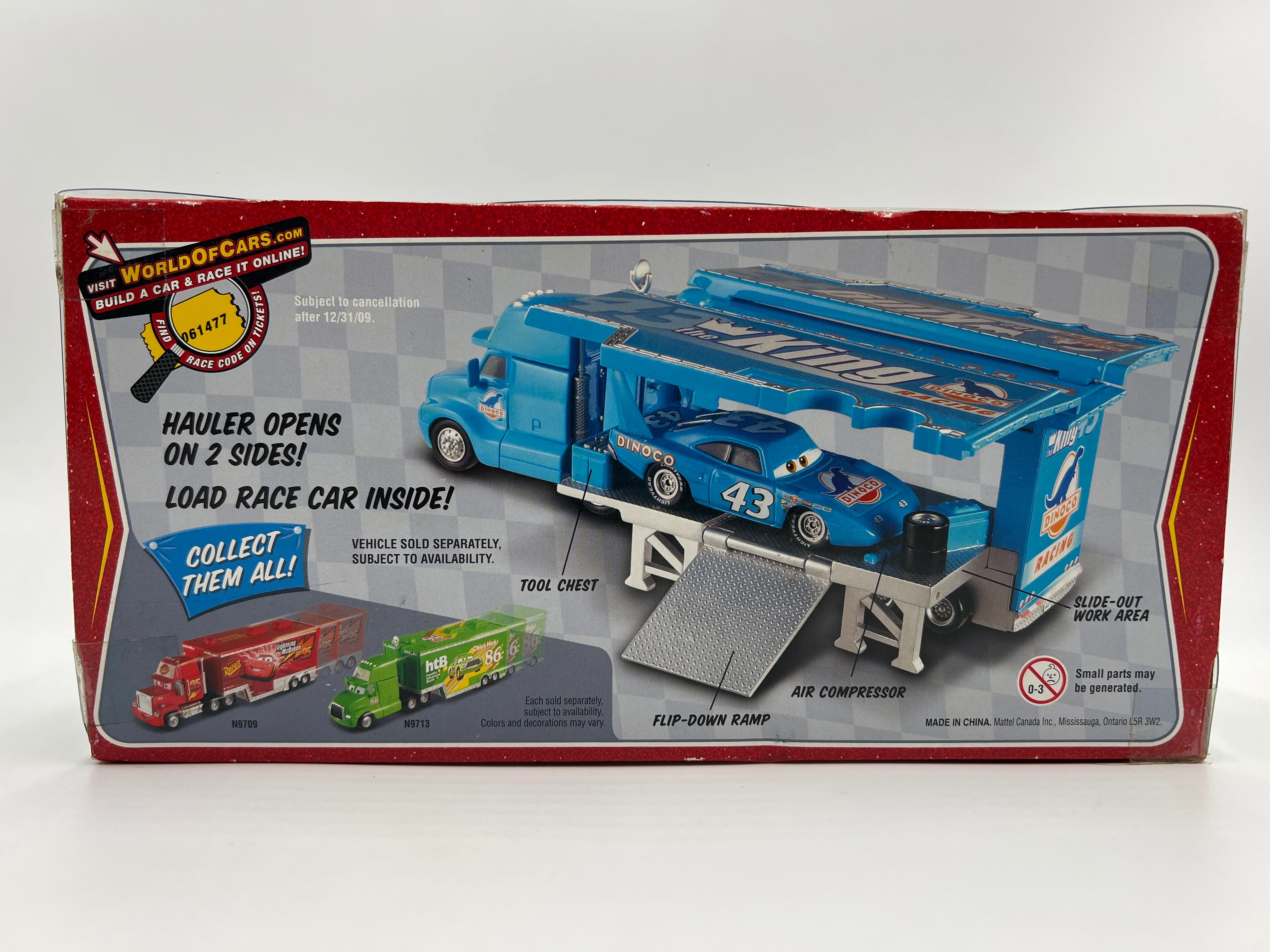 Disney Pixar The World Of Cars Hauler #3 Gray Hauler Dinoco Blue - Image 5