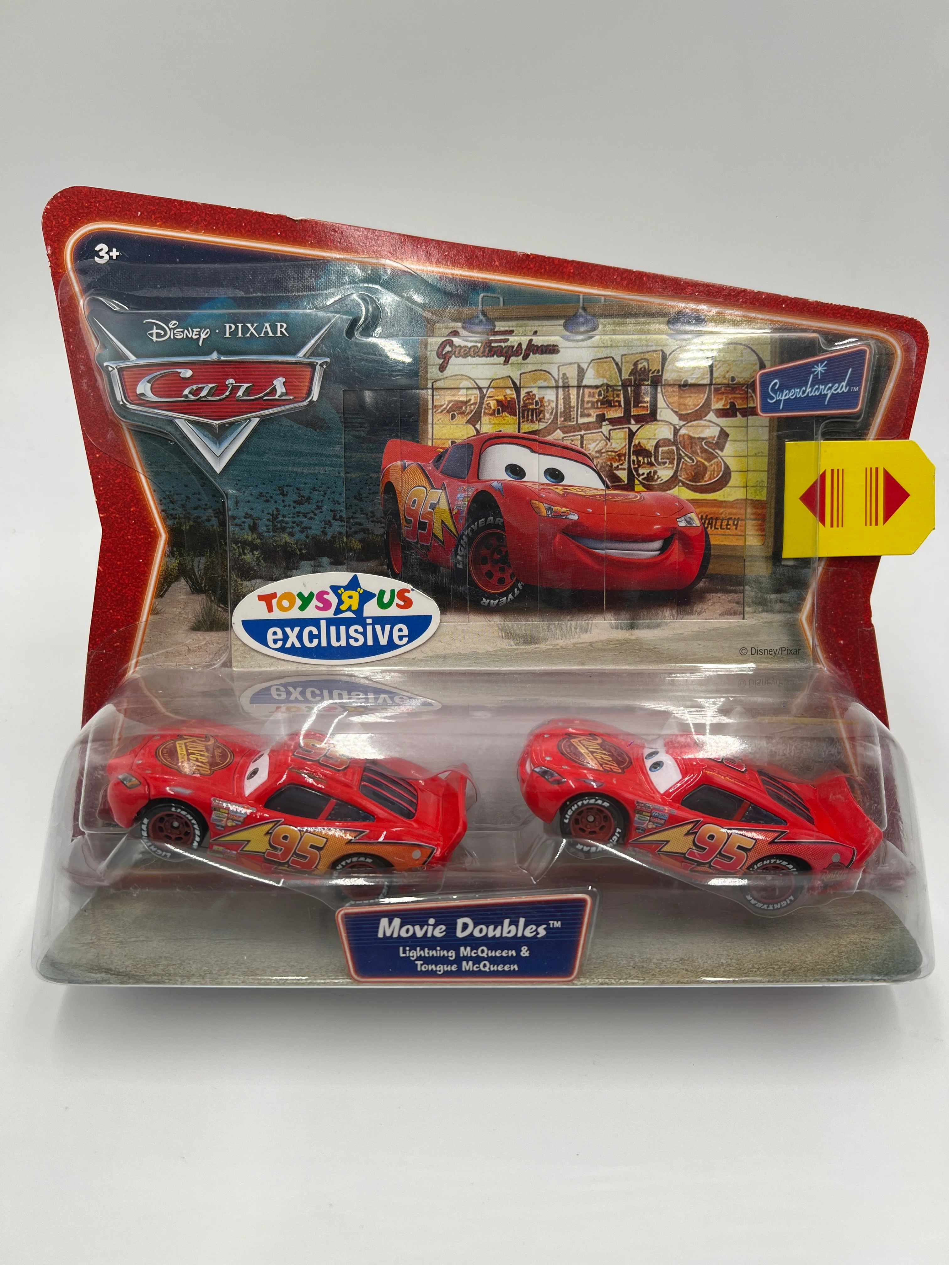 Disney Pixar Cars Supercharged Movie Doubles Toys R Us Exclusive Lightning McQueen & Tongue McQueen - Image 2