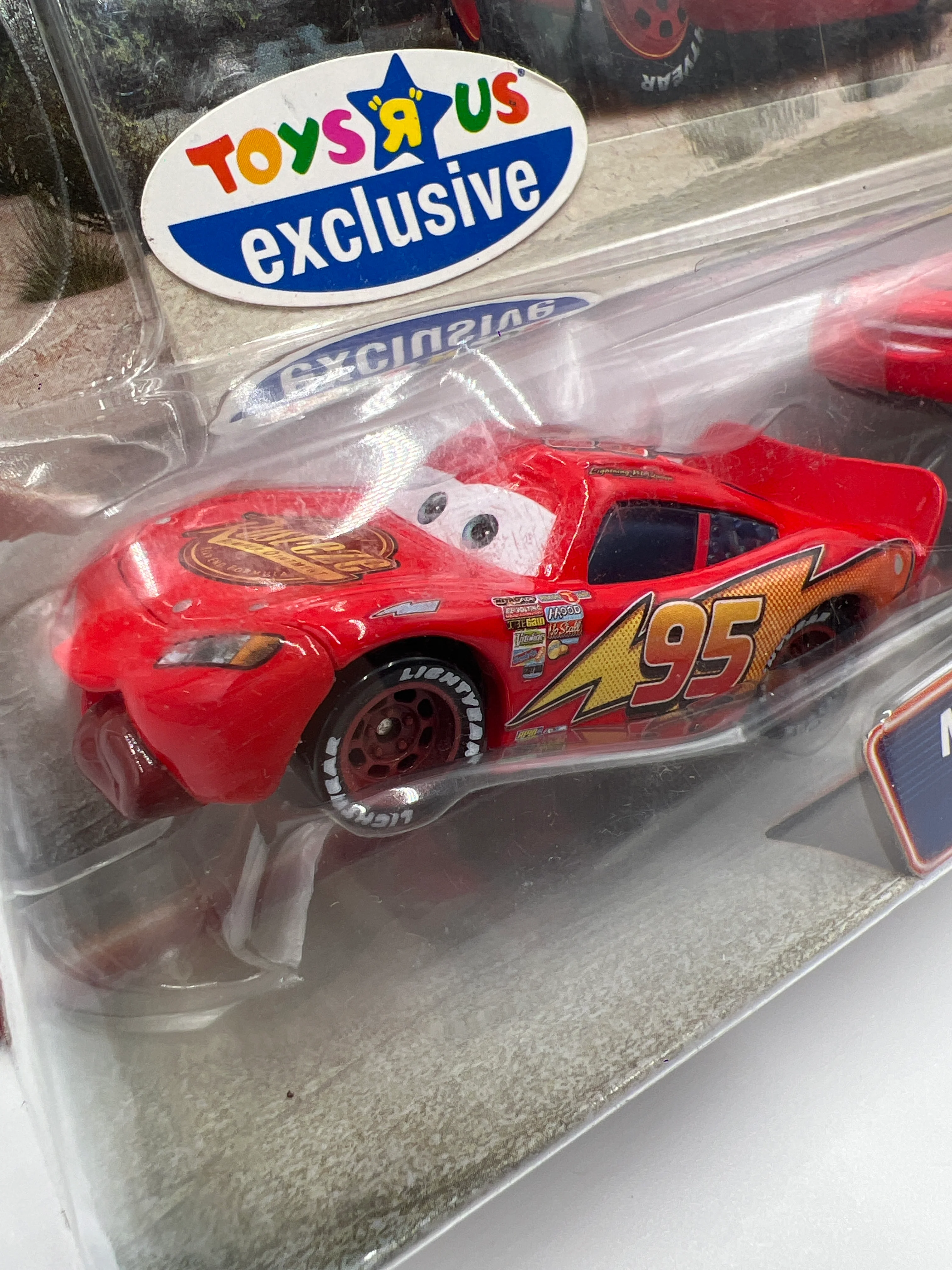 Disney Pixar Cars Supercharged Movie Doubles Toys R Us Exclusive Lightning McQueen & Tongue McQueen - Image 3