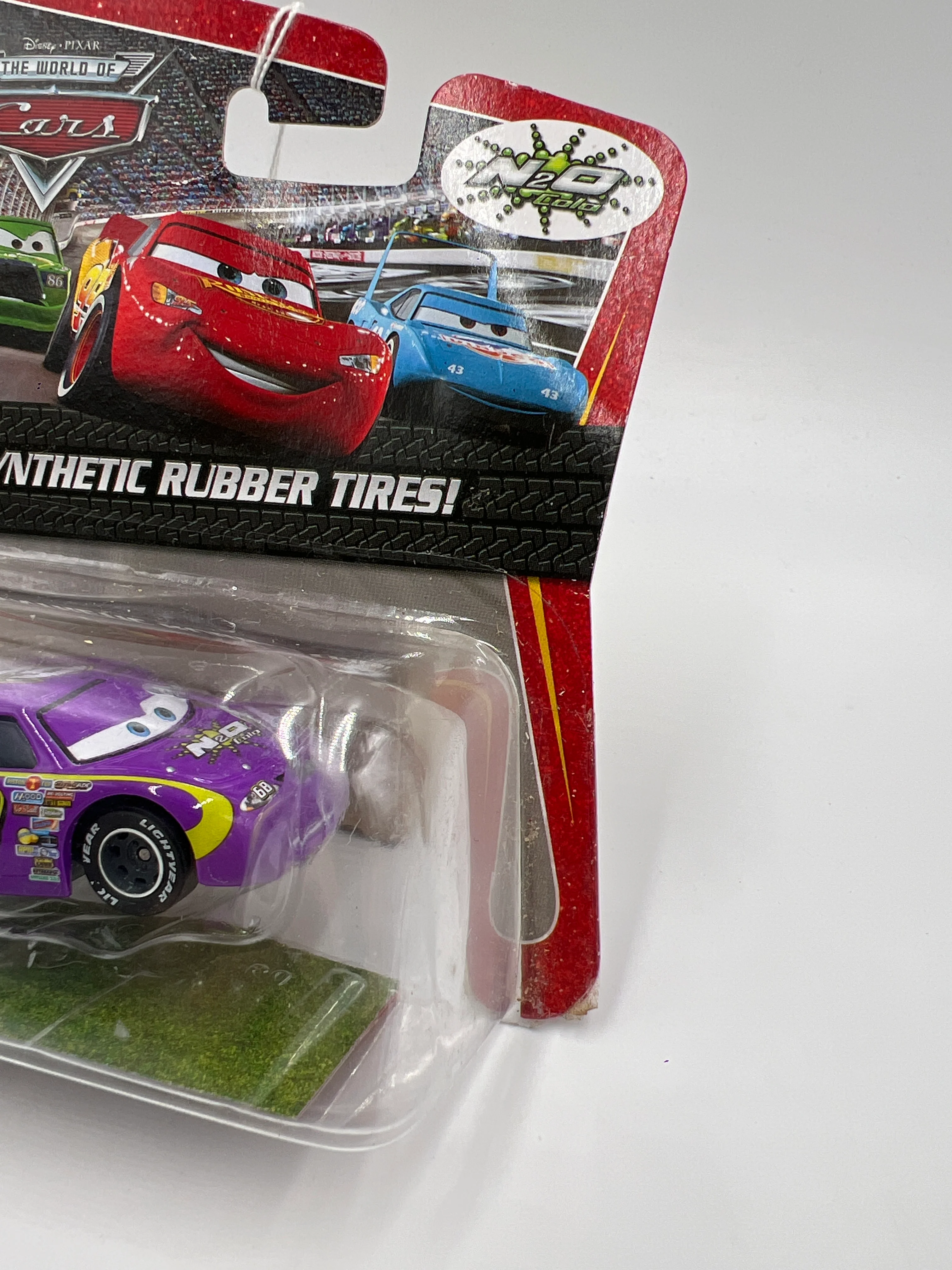 Disney Pixar The World Of Cars Rubber Tires N2O Cola No 68 140i - Image 3