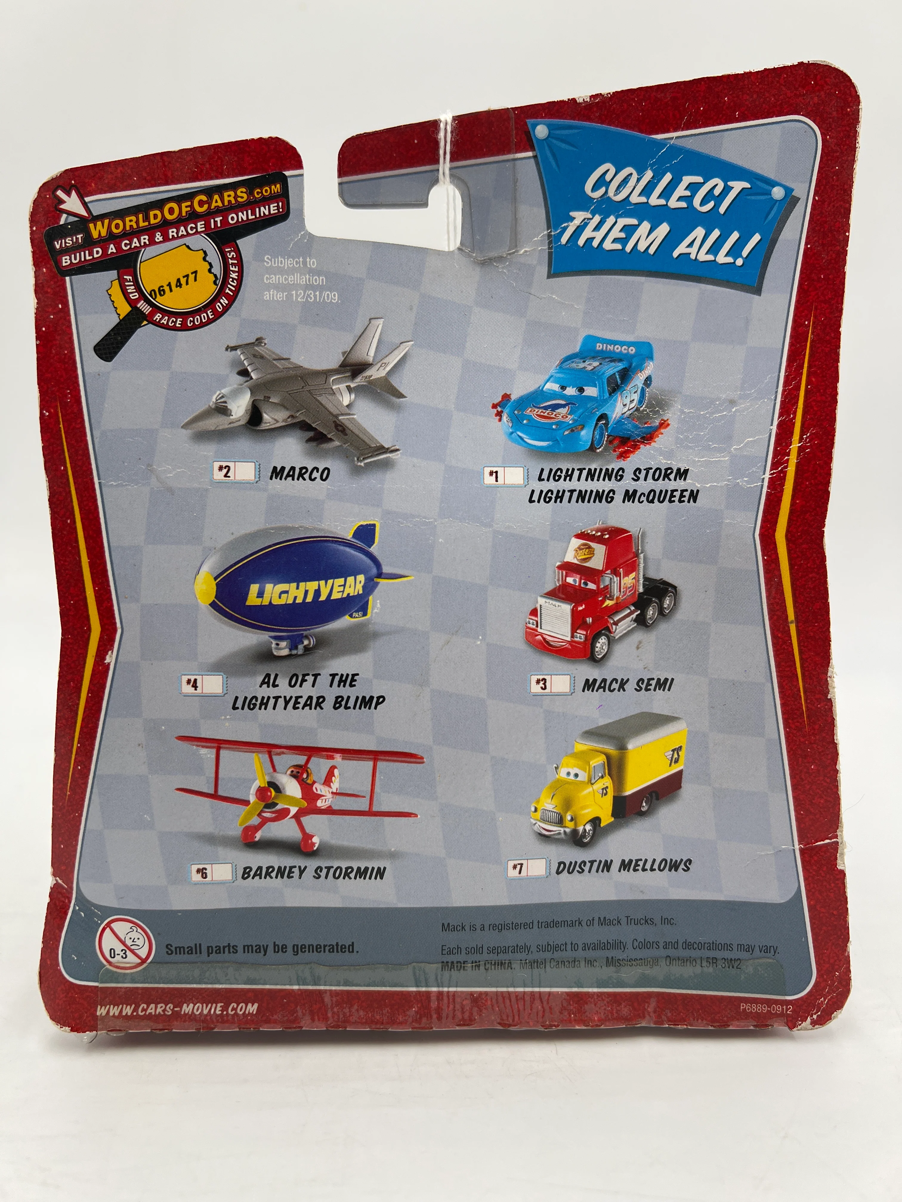 Disney Pixar The World Of Cars Race O Rama #1 Mega Size Lightning Storm Lightning McQueen - Image 8